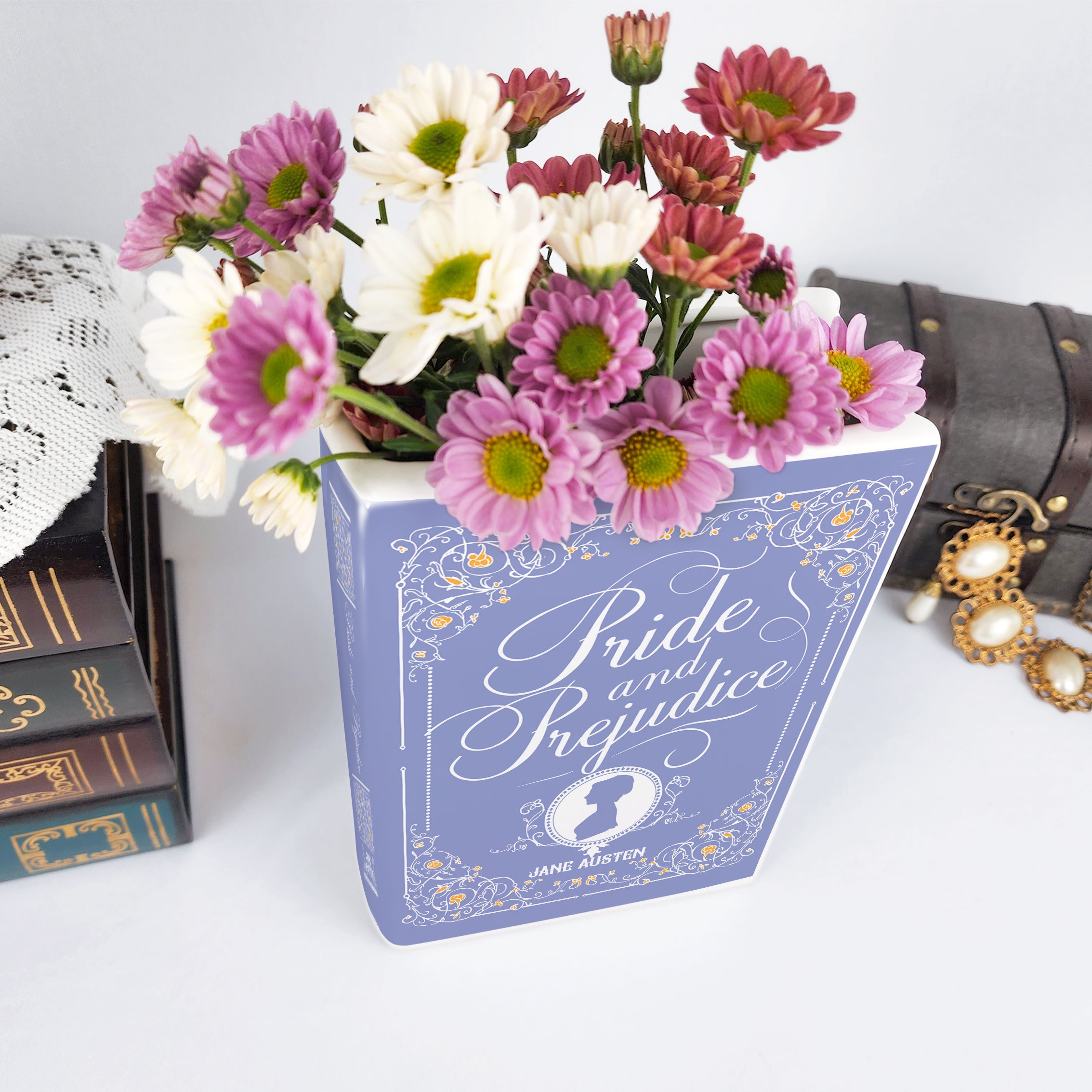Pride and Prejudice Ceramic Book Vase - II - Large