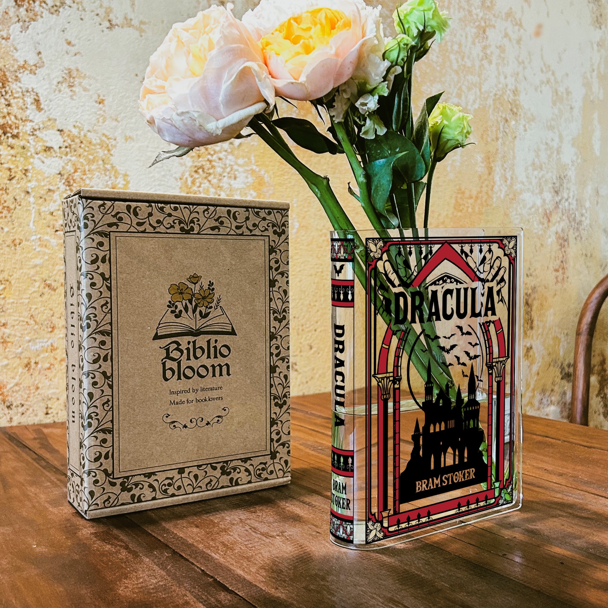 Dracula Acrylic Book Vase - Colorful