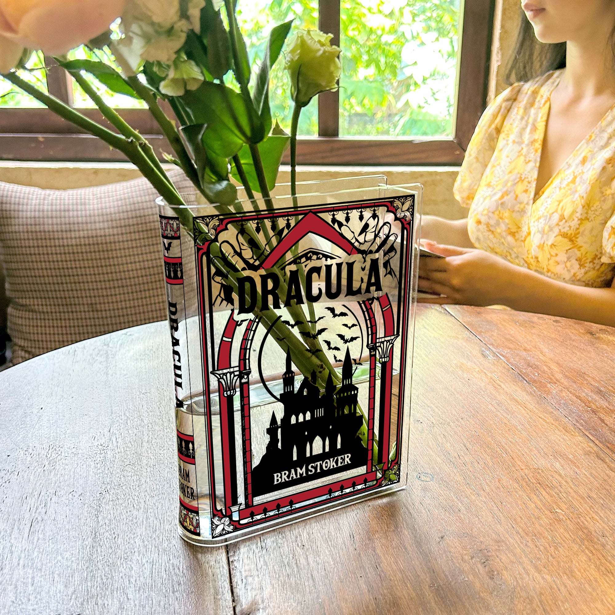 Dracula Acrylic Book Vase - Colorful