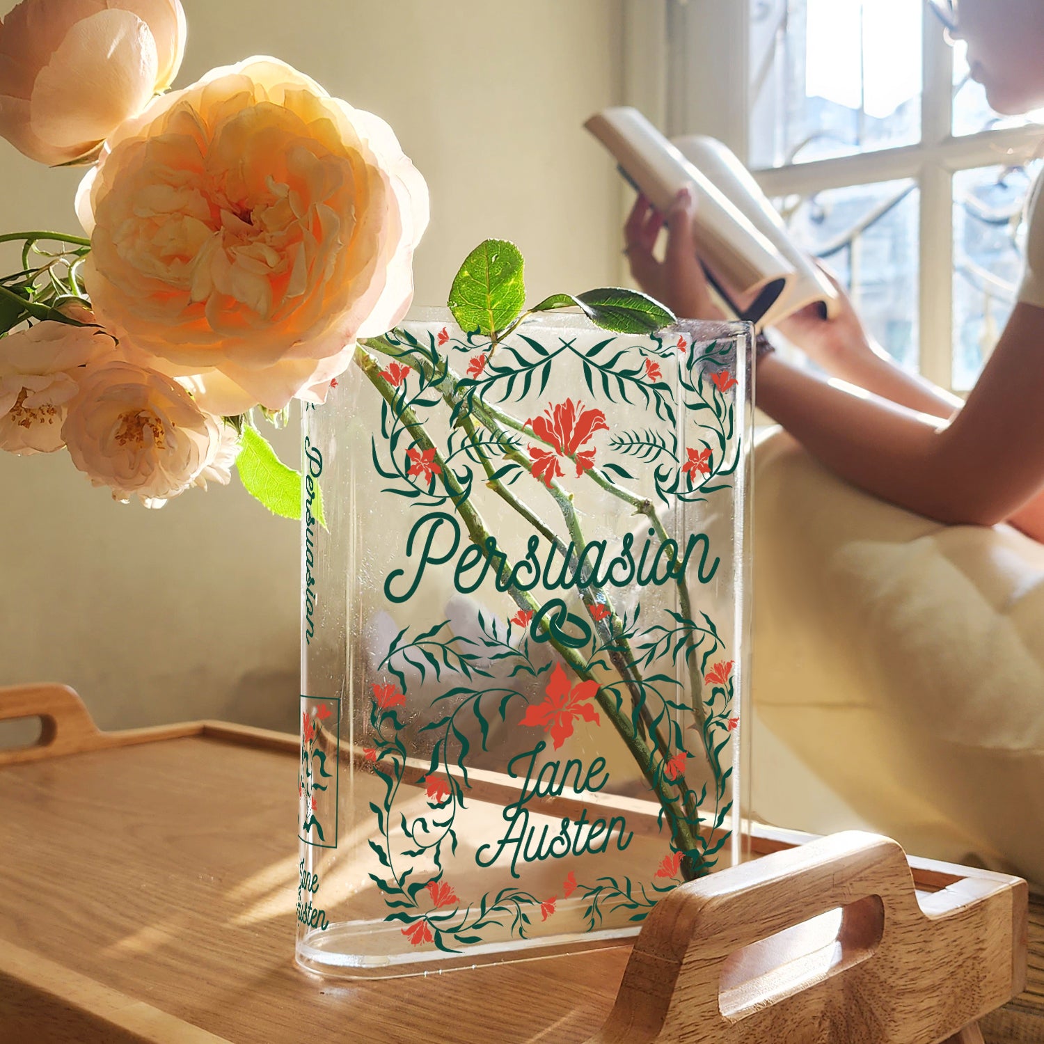 Persuasion Acrylic Book Vase - II