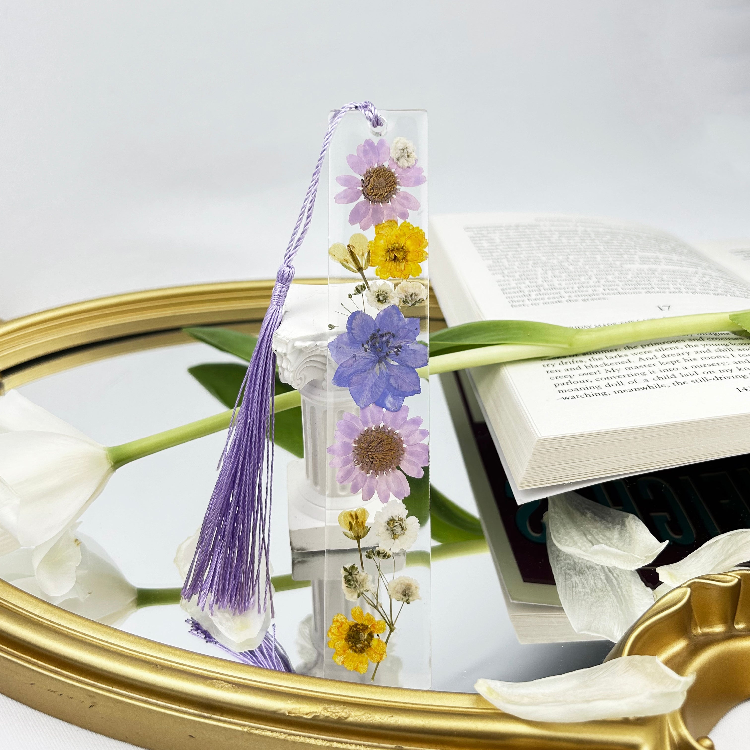 Purple Flower Bookmark