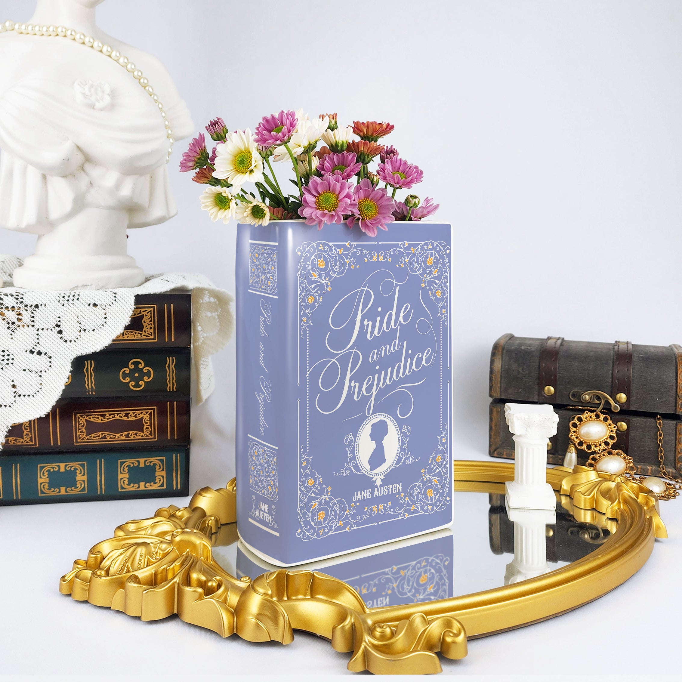 Pride and Prejudice Ceramic Book Vase - II - Large