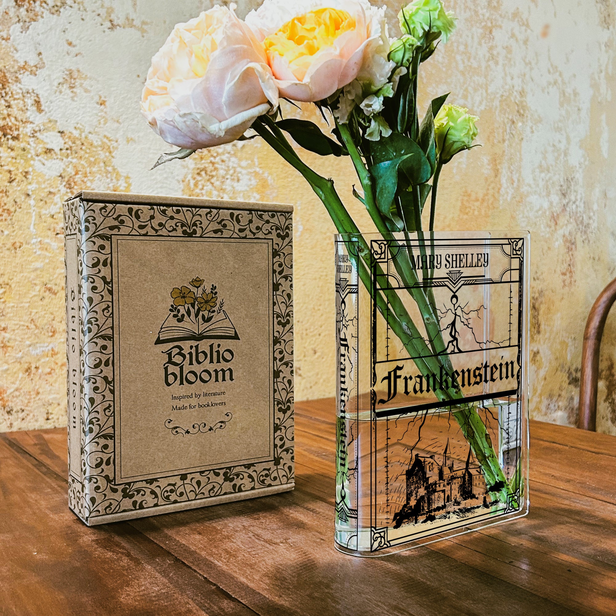 Frankenstein Acrylic Book Vase