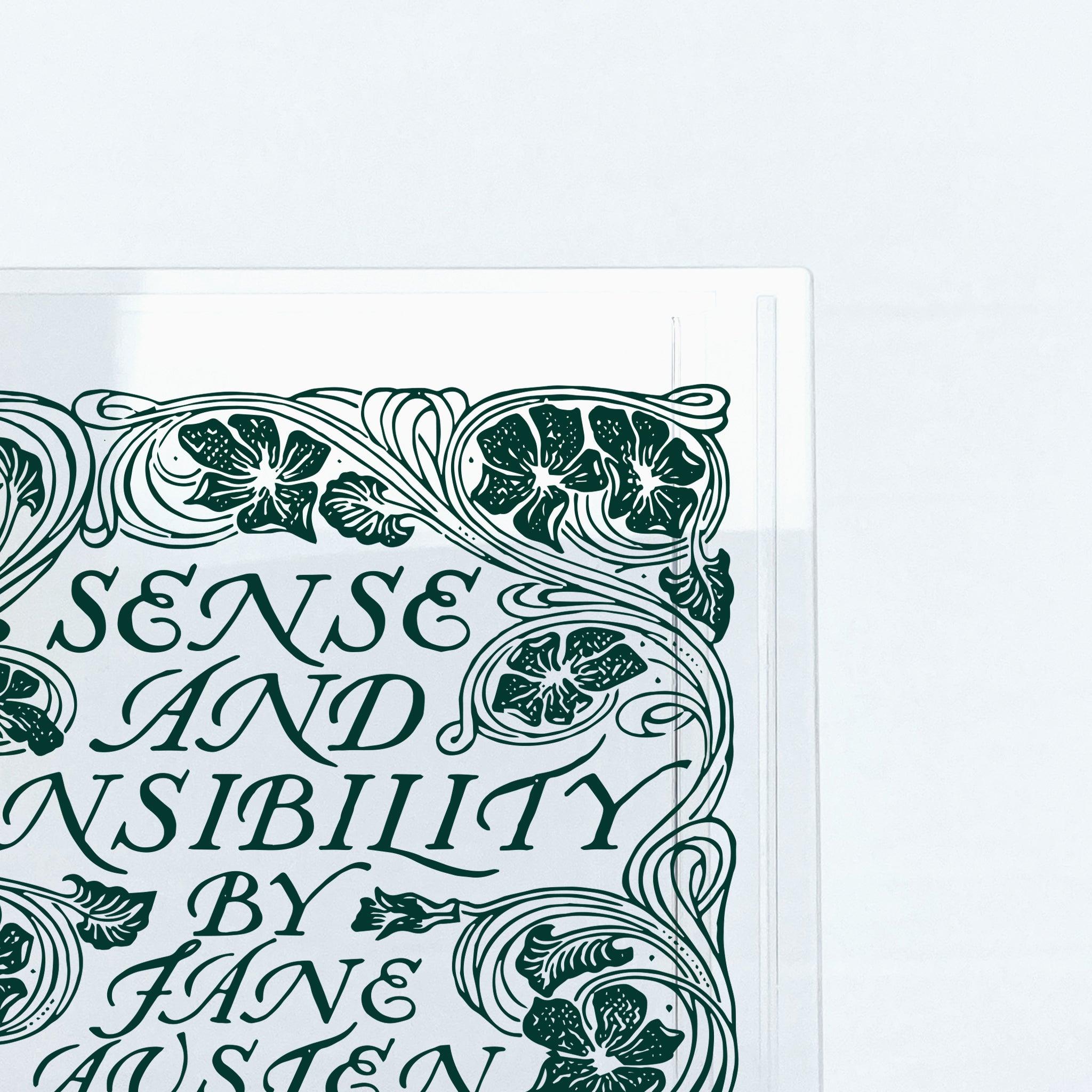 Sense and Sensibility Acrylic Book Vase