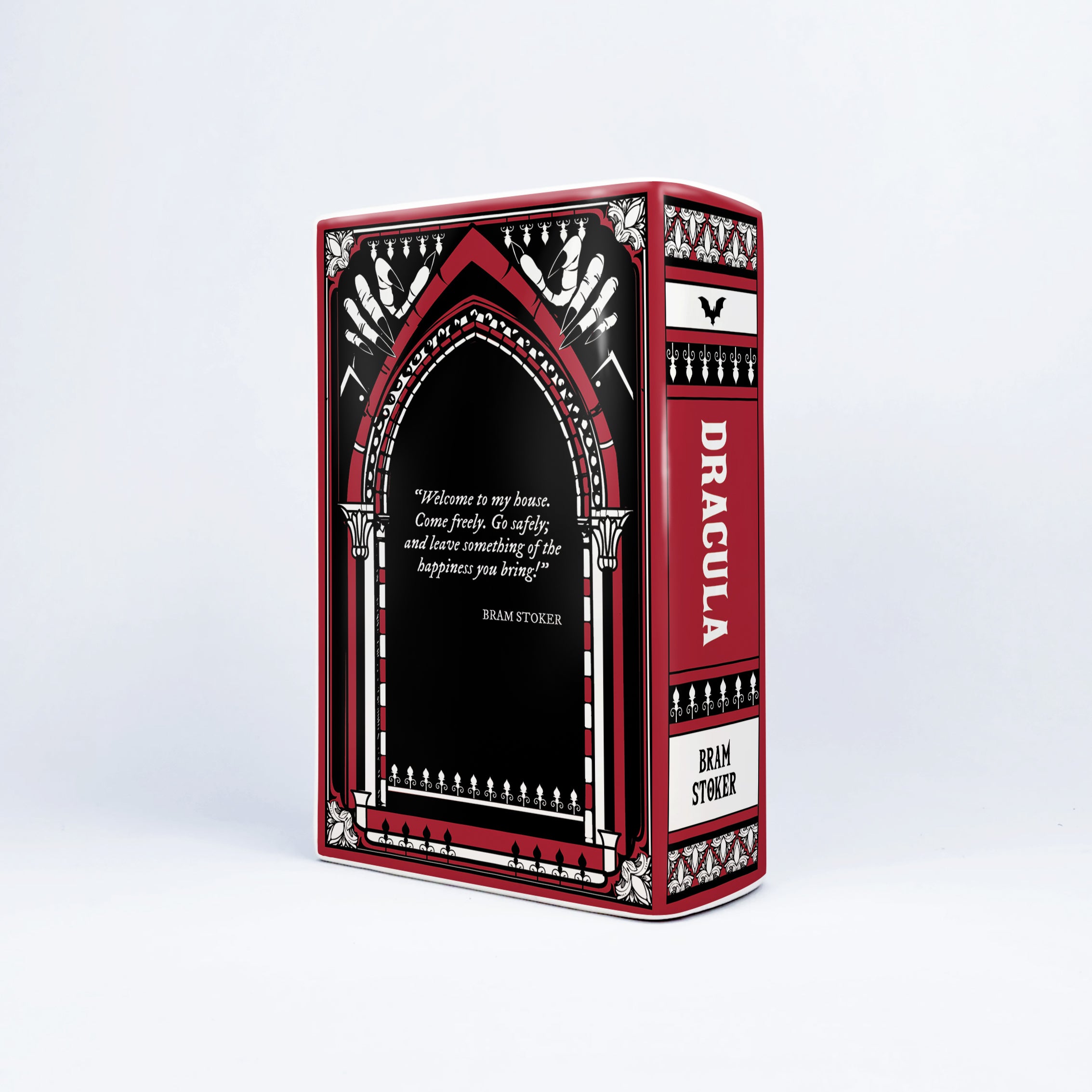 Dracula Ceramic Book Vase - Large