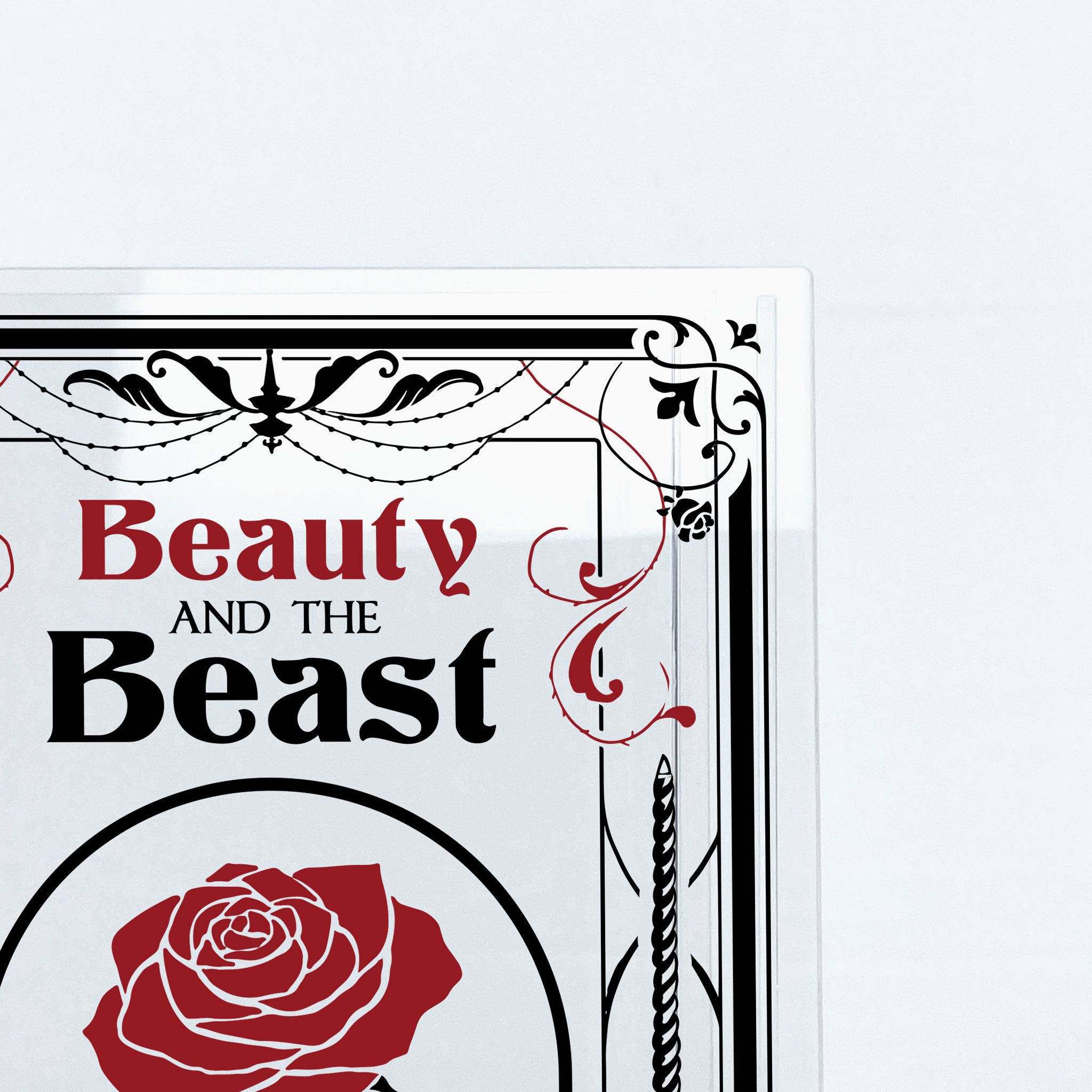 Beauty and the Beast Acrylic Book Vase - II