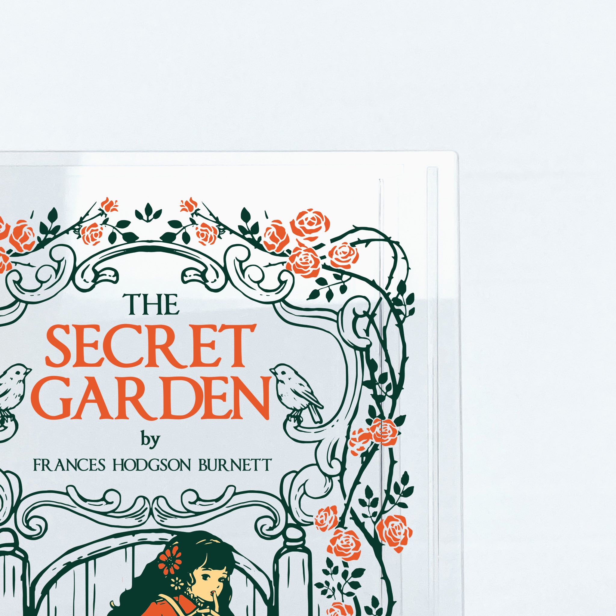 The Secret Garden Acrylic Book Vase - Black Hair