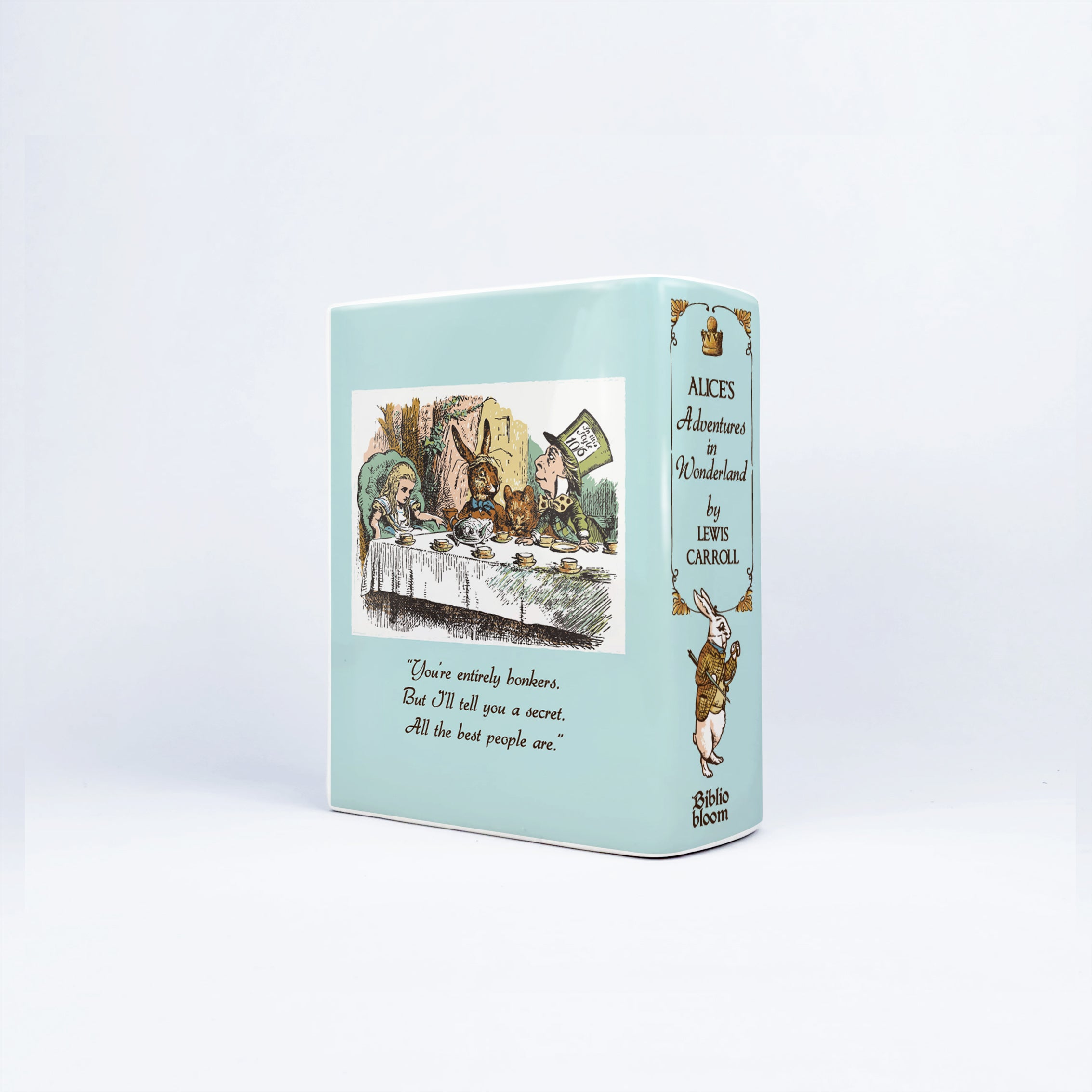 Alice in Wonderland Ceramic Book Vase - Small