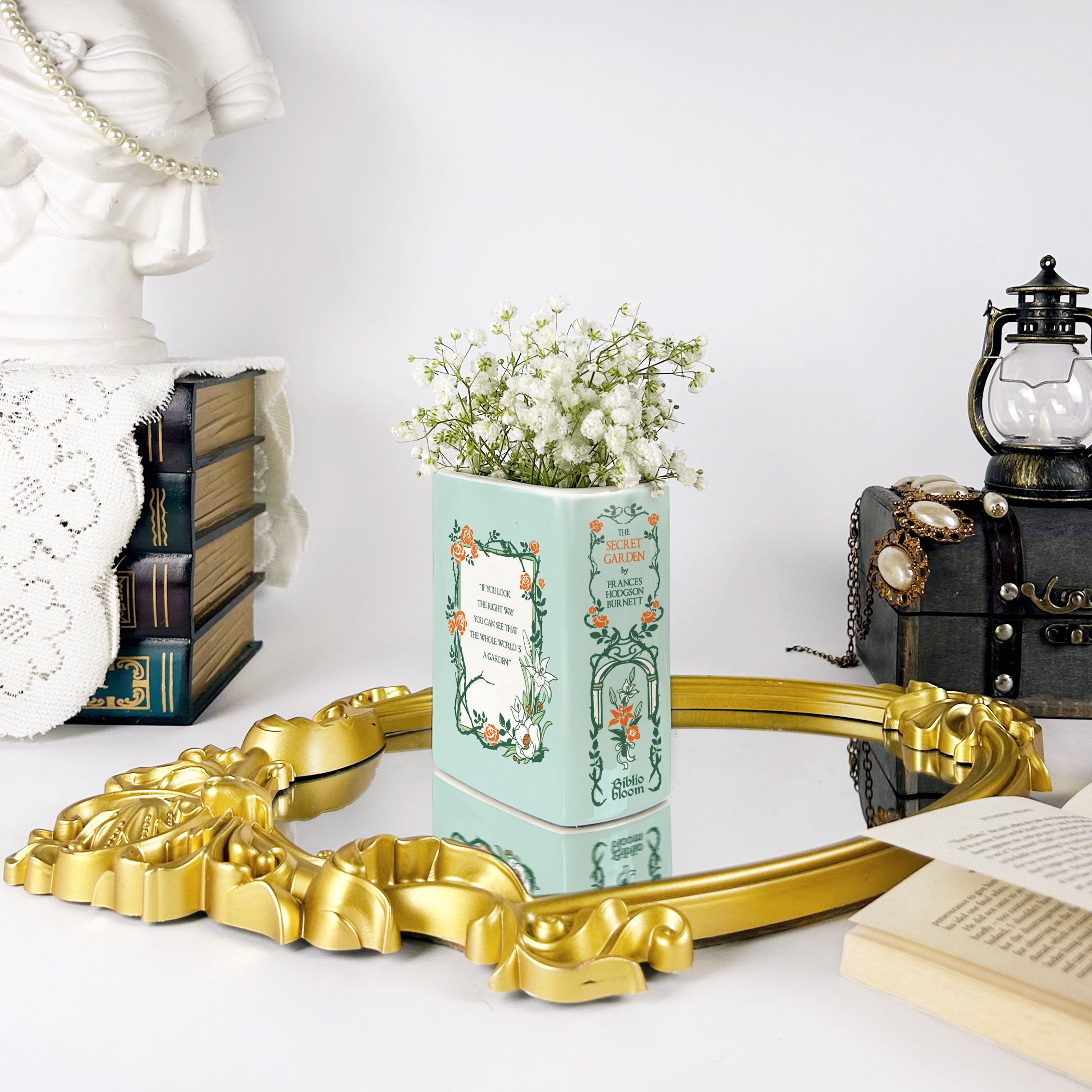 The Secret Garden Ceramic Book Vase - Small