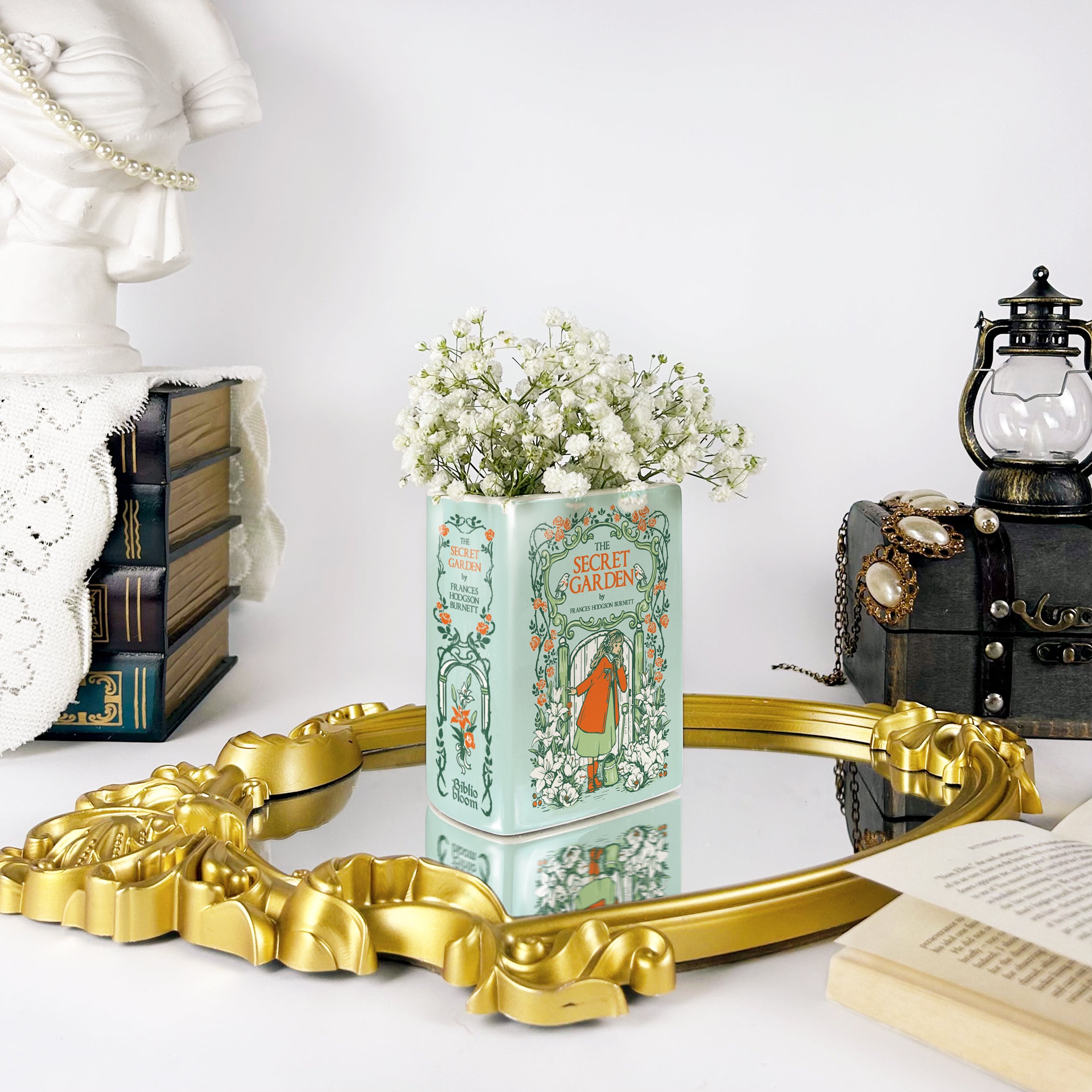 The Secret Garden Ceramic Book Vase - Small
