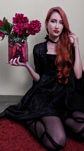 Dracula Acrylic Book Vase - II 082124 02