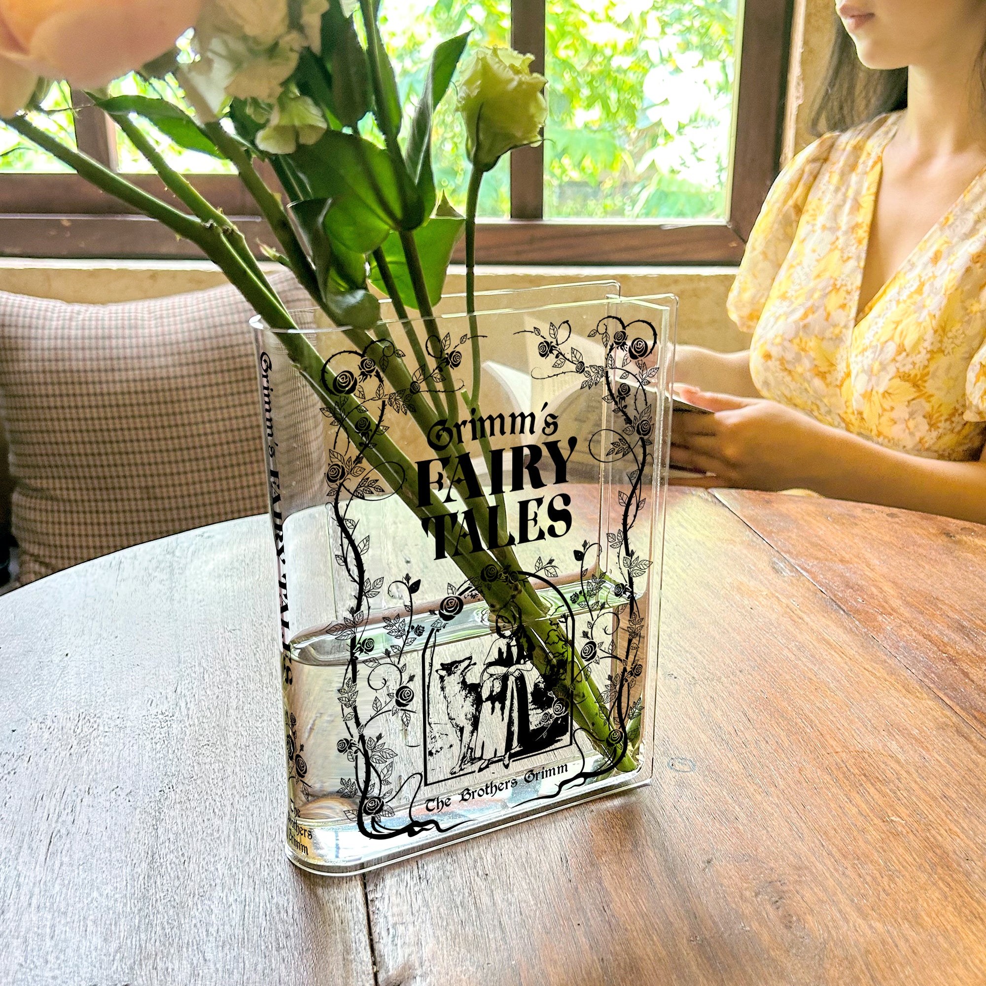 Grimms' Fairy Tales Acrylic Book Vase