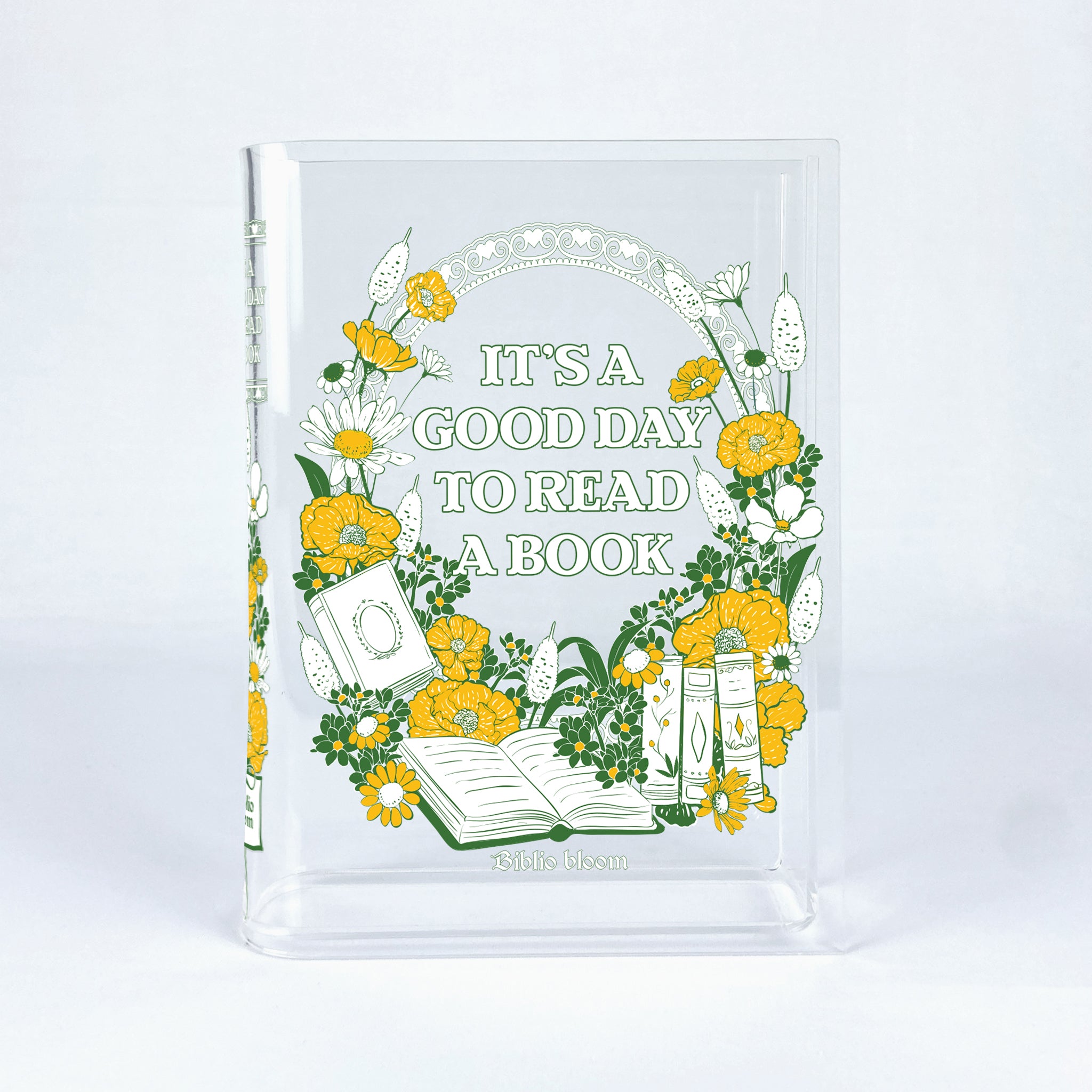 Good Day To Read A Book Acrylic Book Vase - II