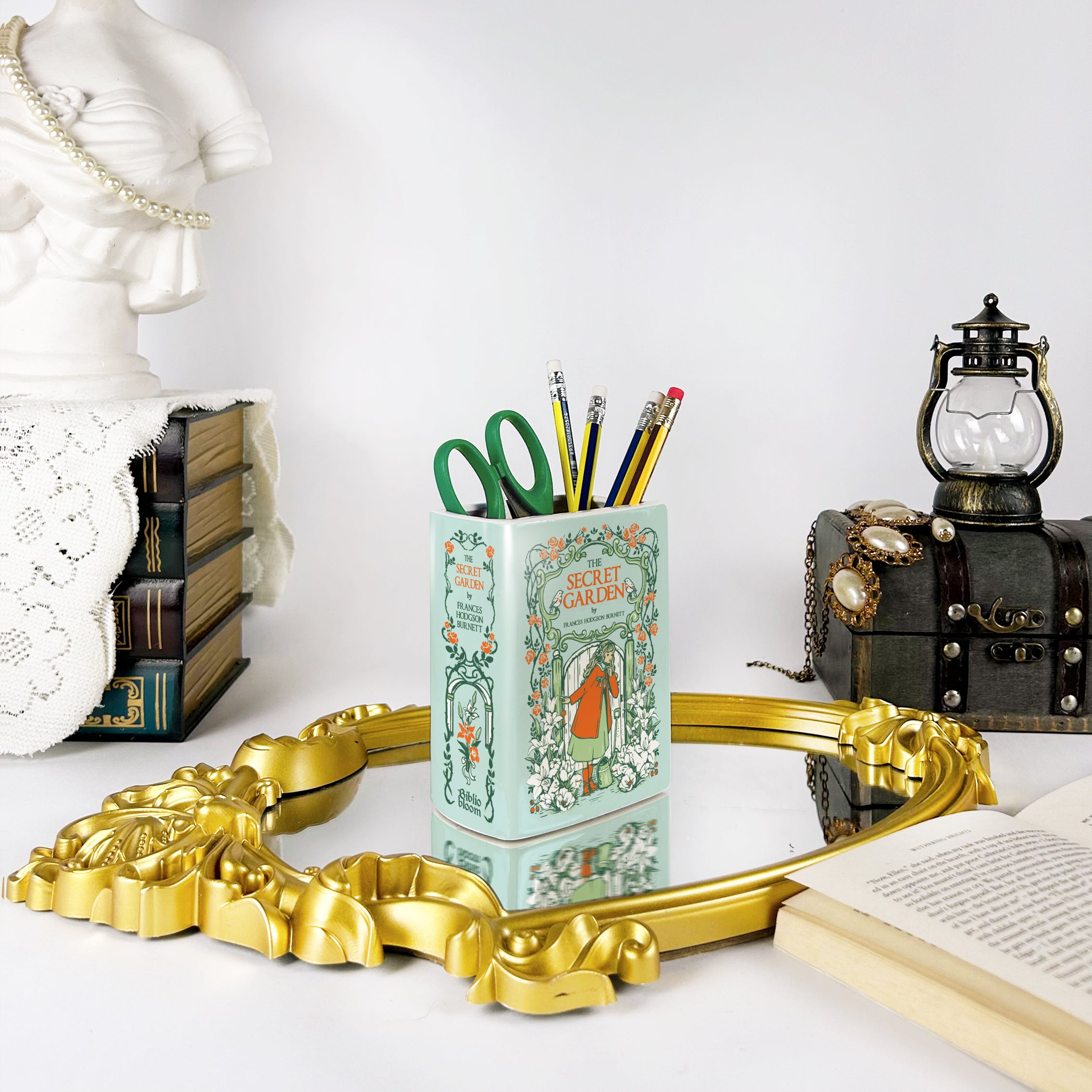 The Secret Garden Ceramic Book Vase - Small