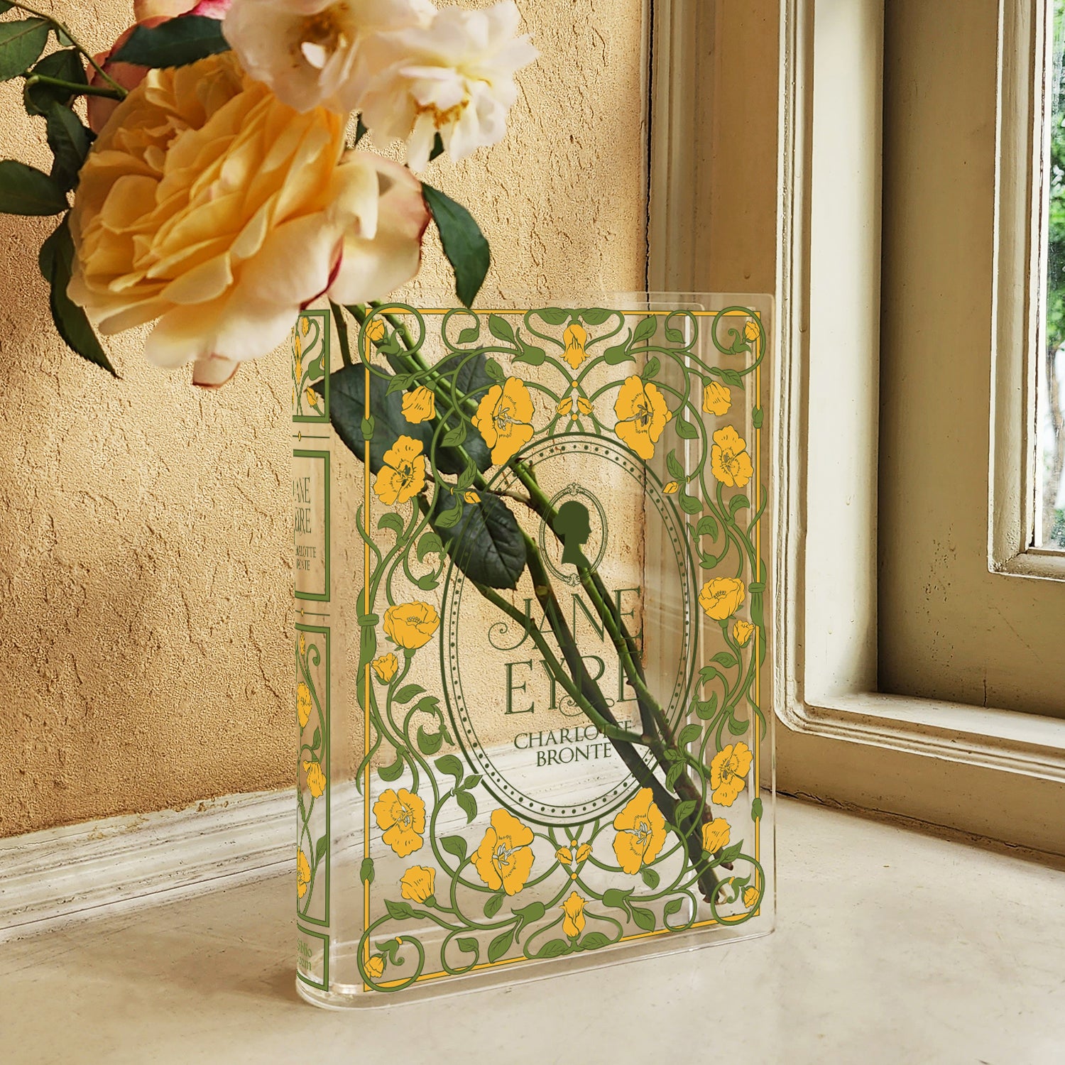 Jane Eyre Acrylic Book Vase - Colorful