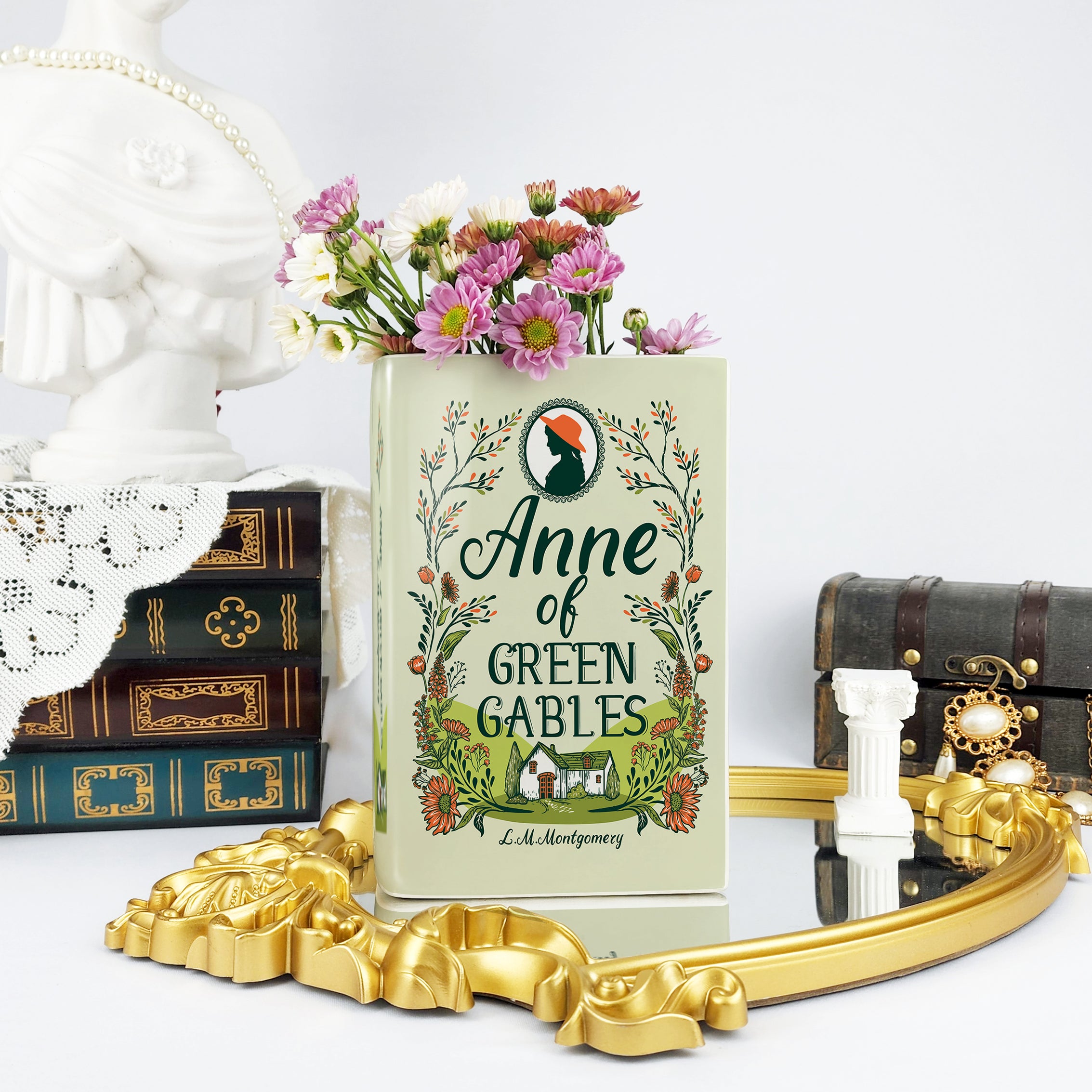 Anne of Green Gables Ceramic Book Vase - Large