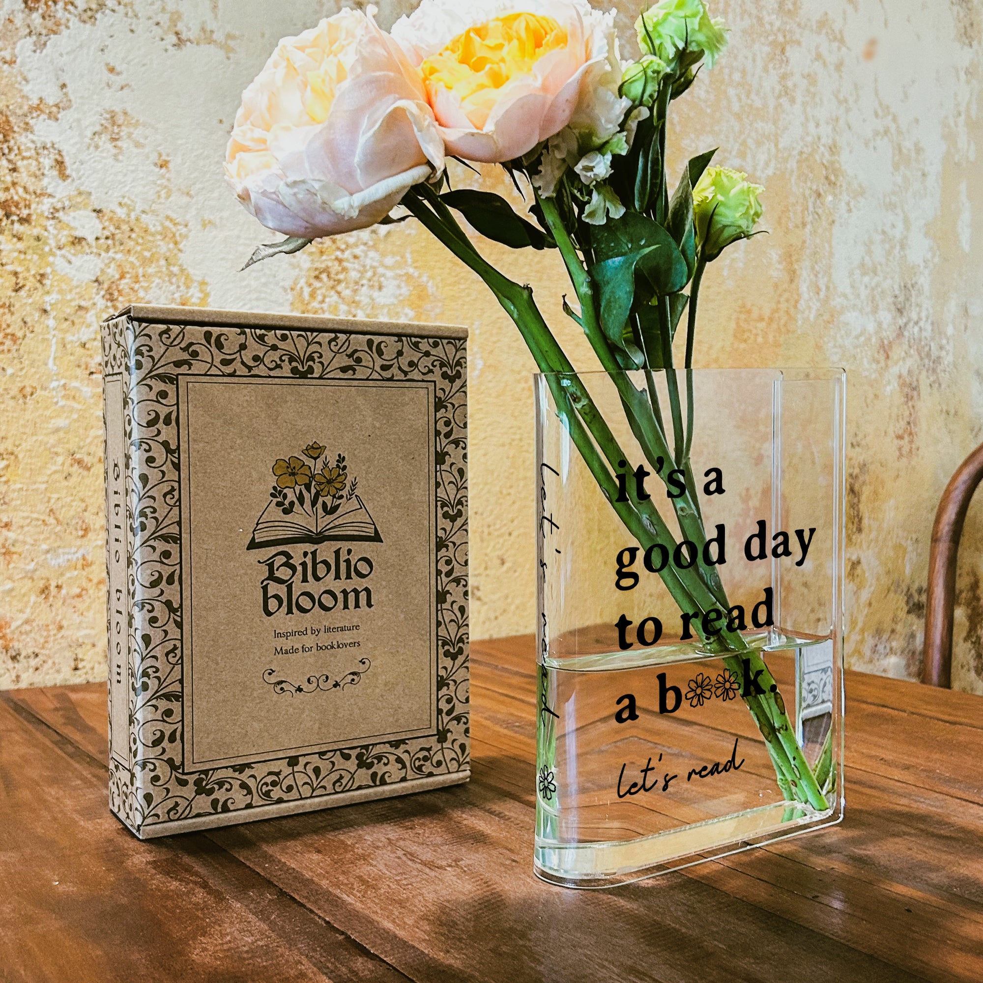 Good Day To Read A Book Acrylic Book Vase