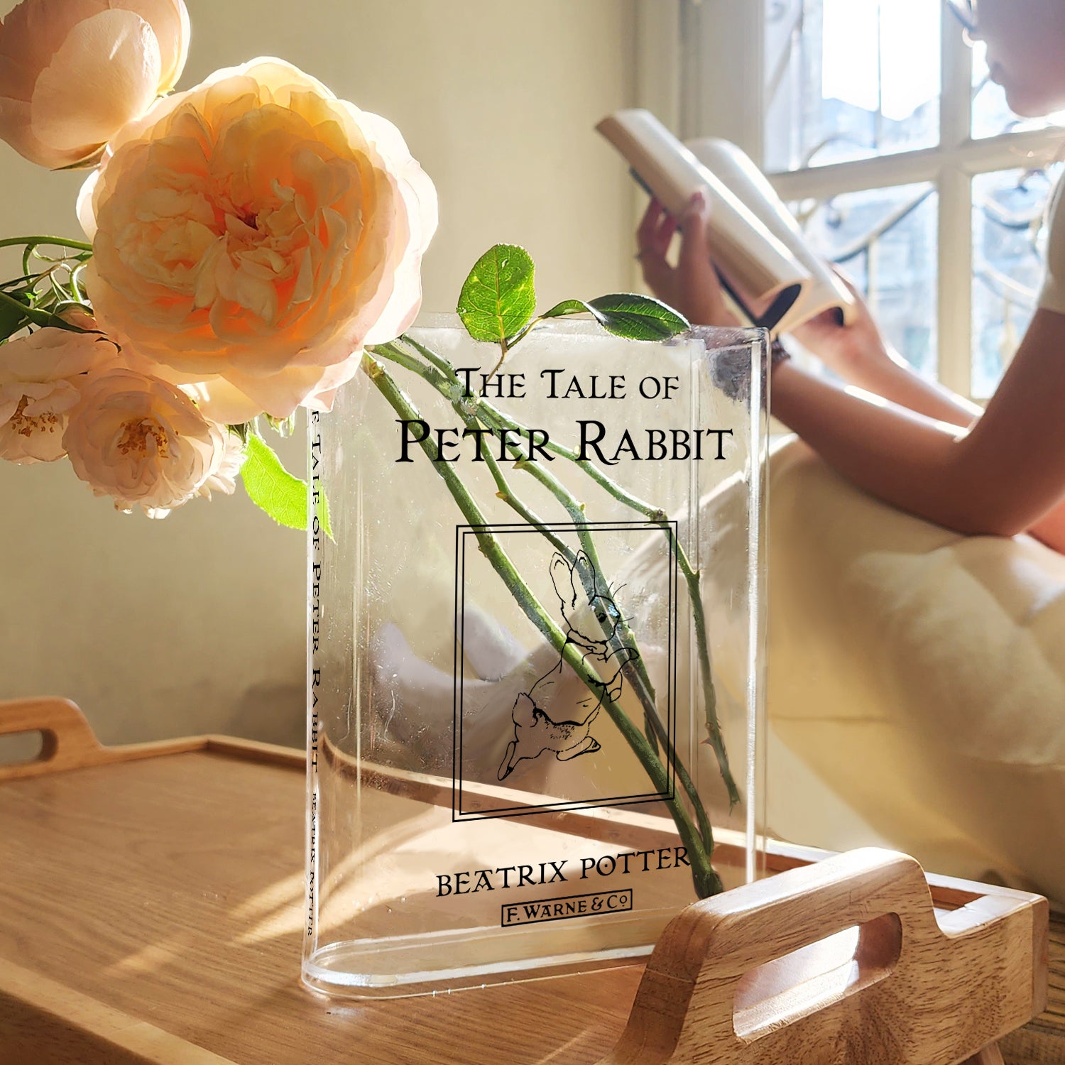 The Tale of Peter Rabbit Acrylic Book Vase