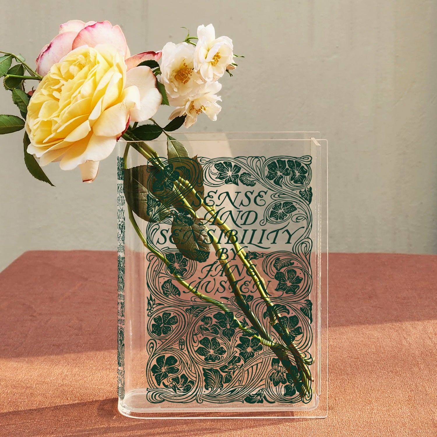 Sense and Sensibility Acrylic Book Vase