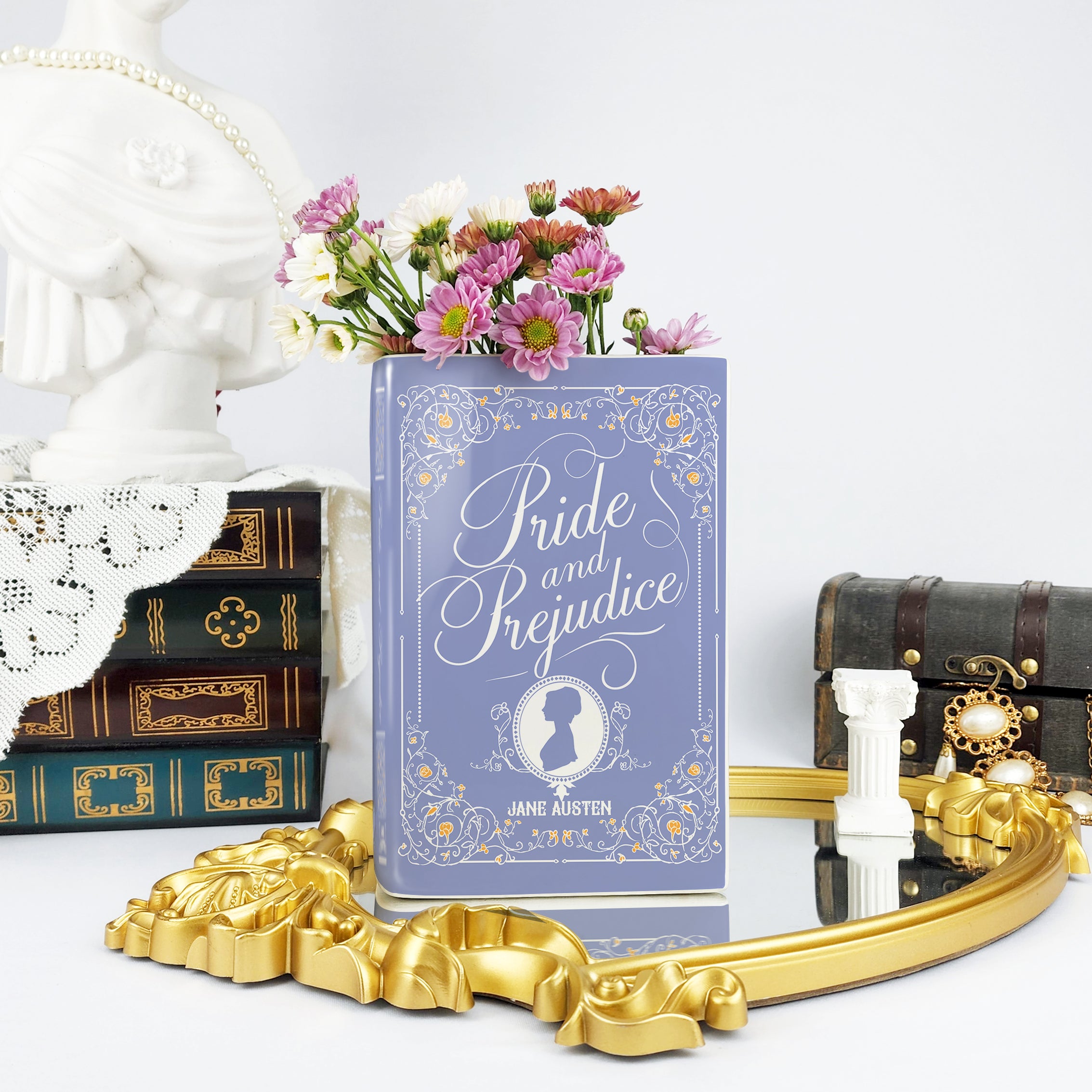 Pride and Prejudice Ceramic Book Vase - II - Large