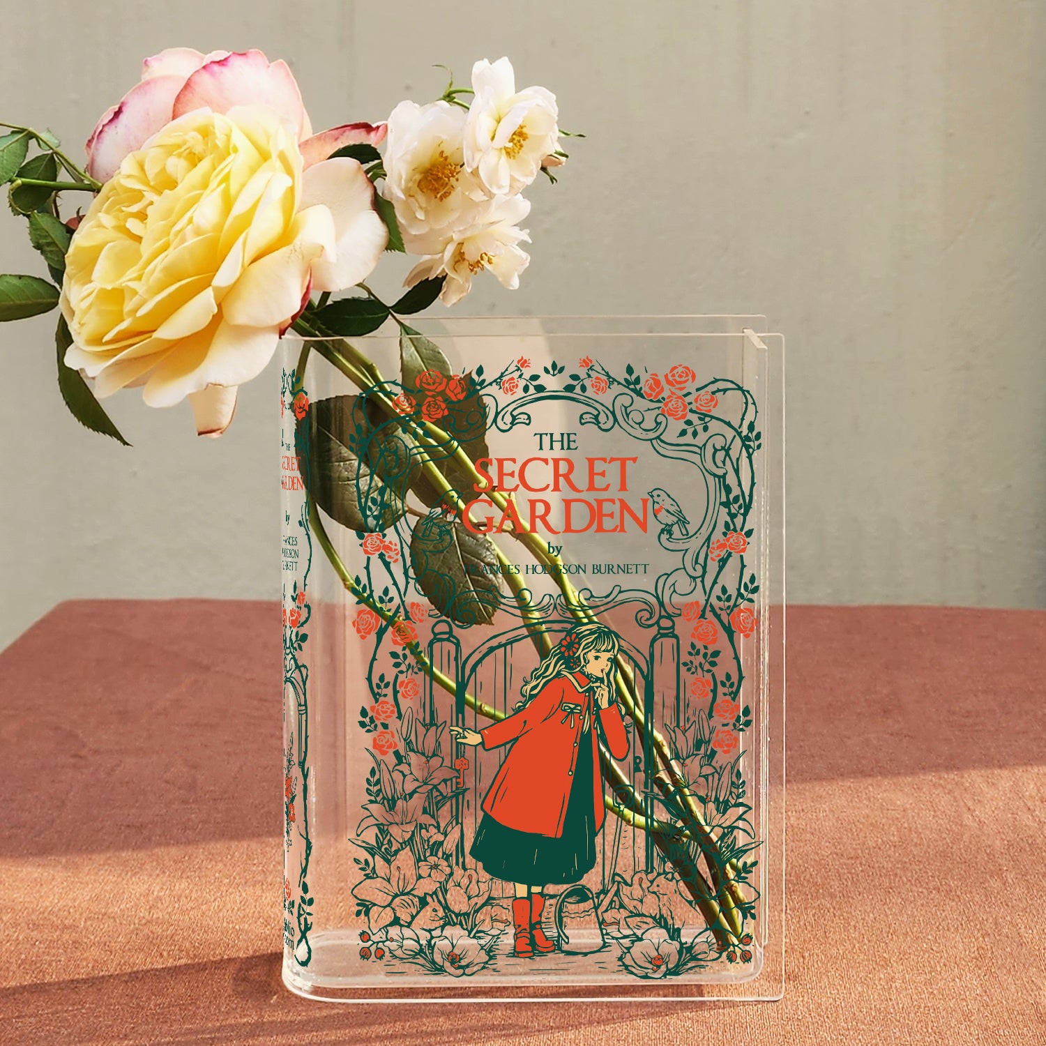 The Secret Garden Acrylic Book Vase - Blonde