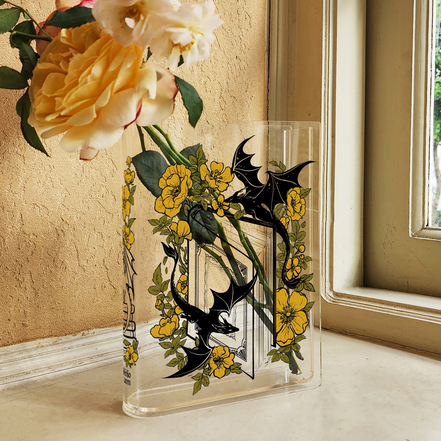 Dragon Acrylic Book Vase