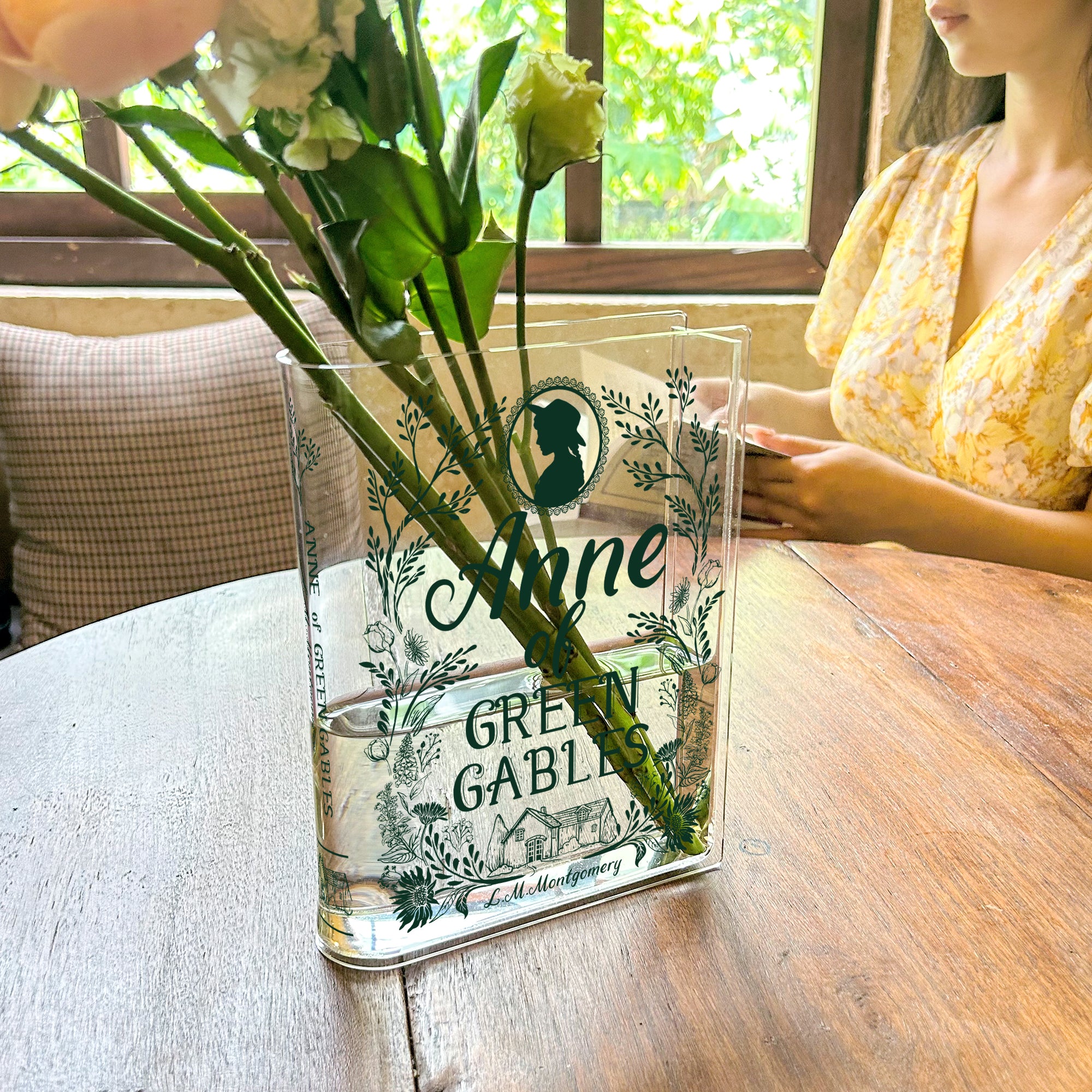 Anne of Green Gables Acrylic Book Vase - Green