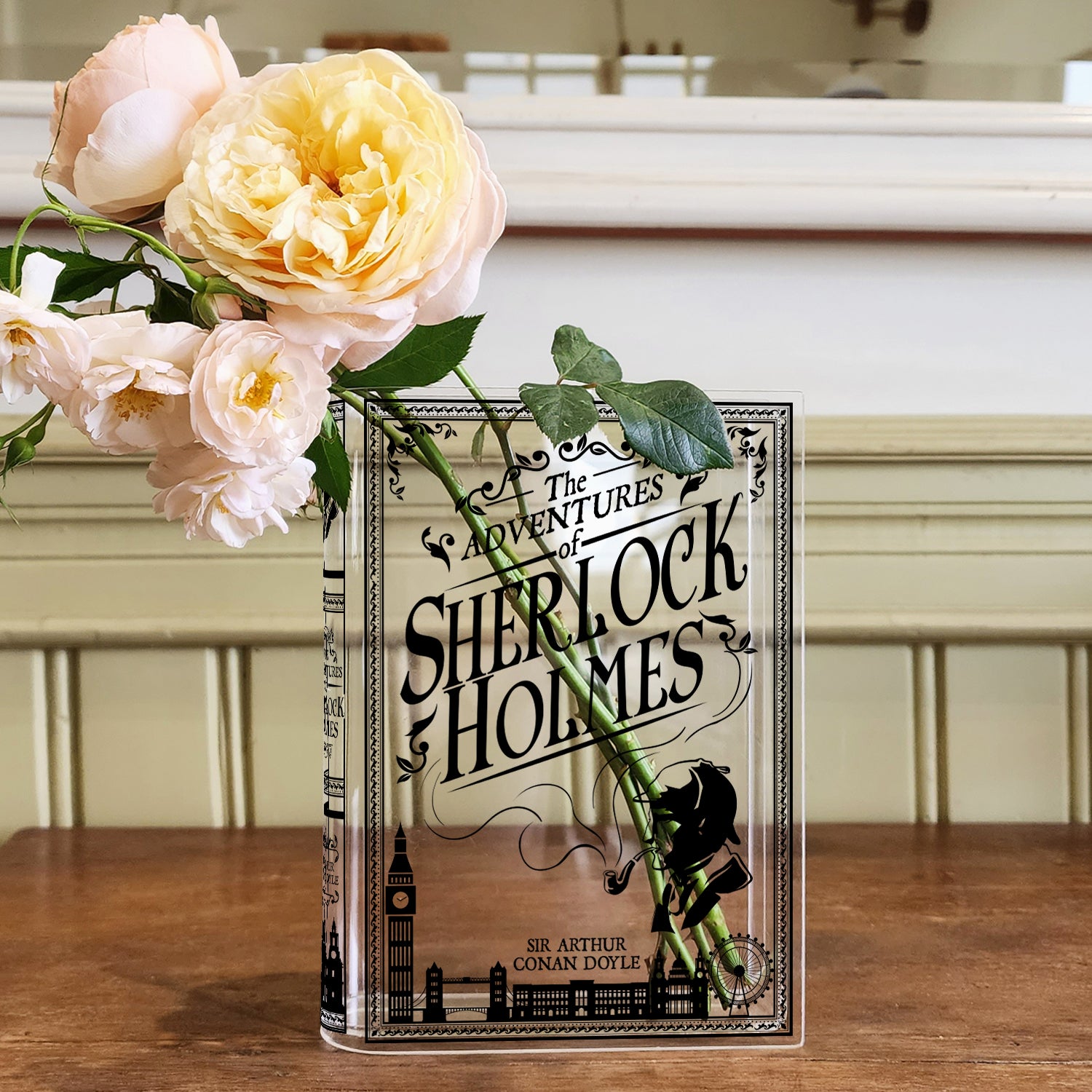Sherlock Holmes Acrylic Book Vase