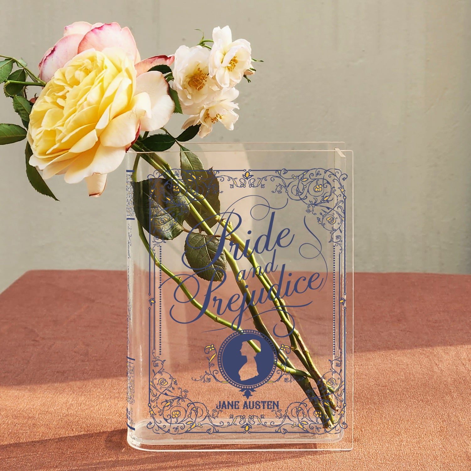 Pride and Prejudice Acrylic Book Vase - II - Colorful