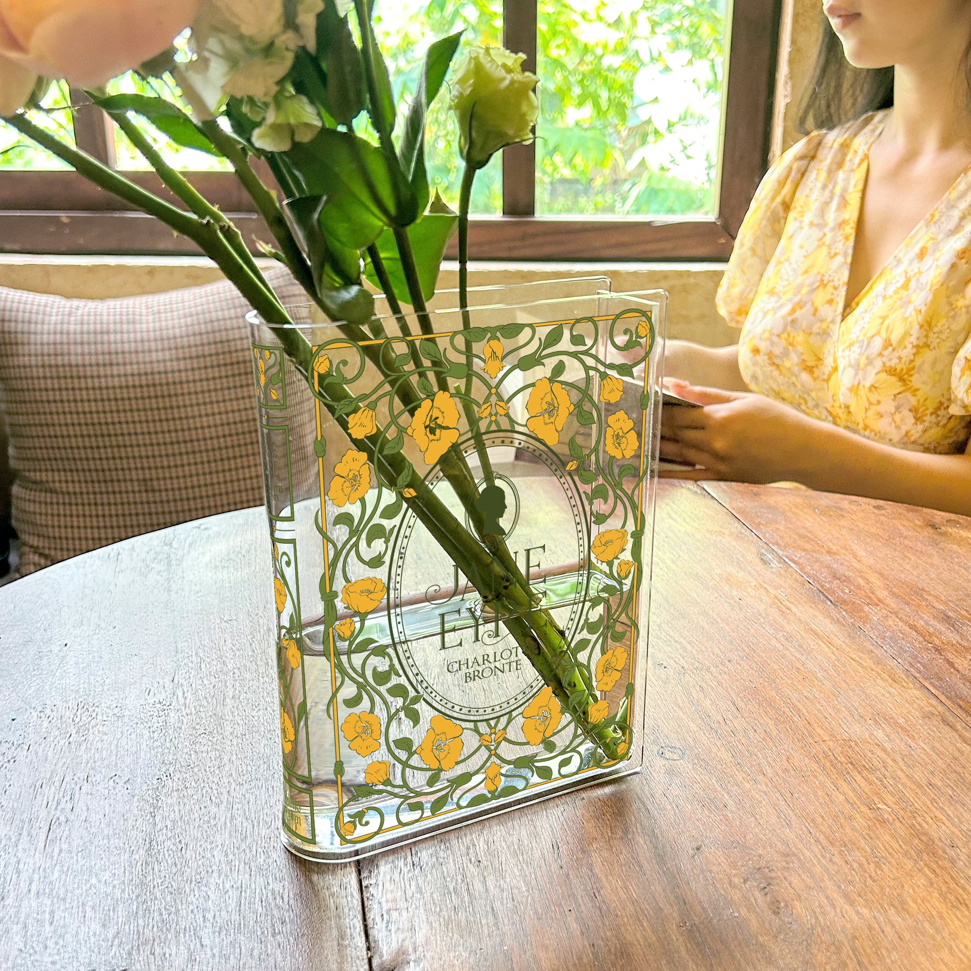 Jane Eyre Acrylic Book Vase - Colorful