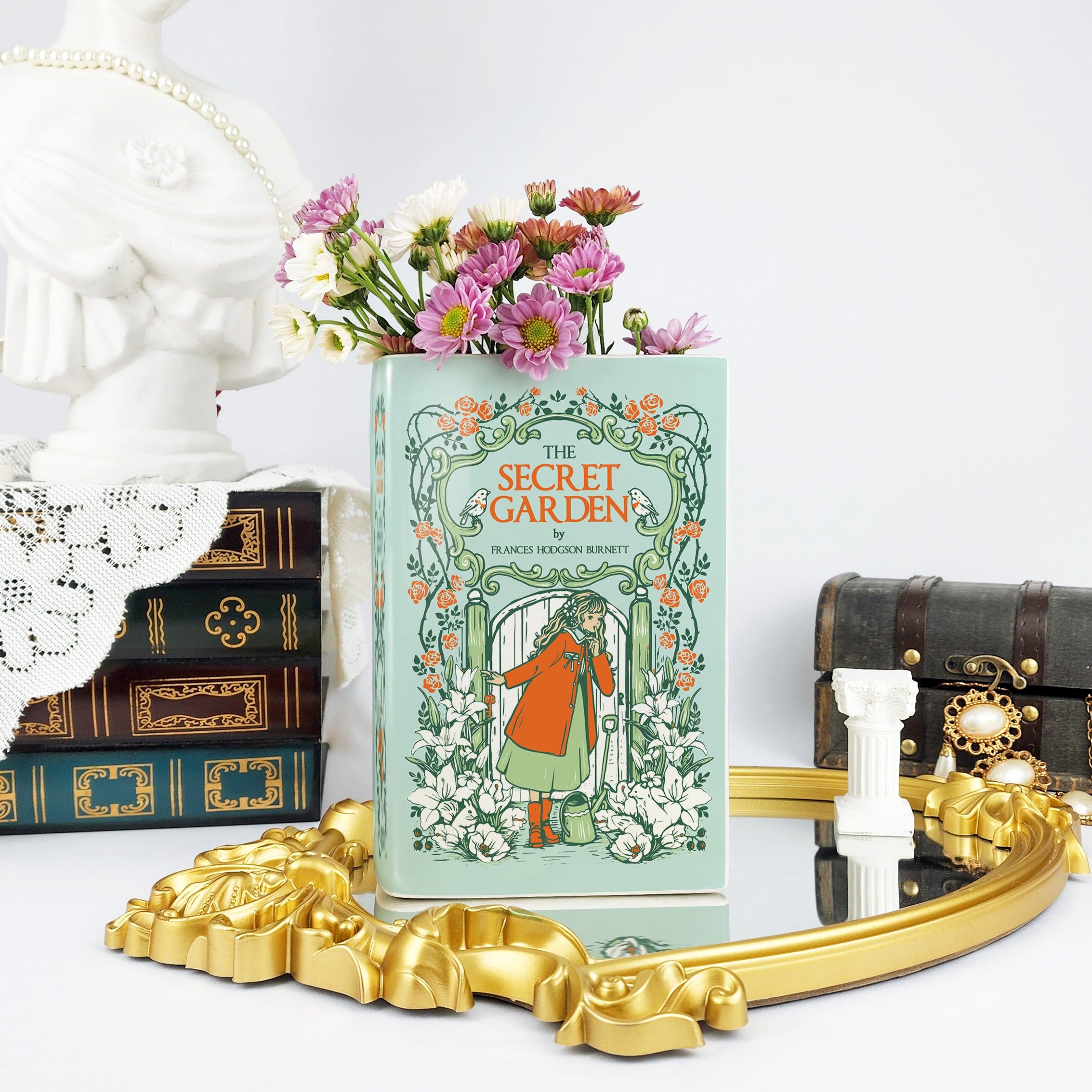 The Secret Garden Ceramic Book Vase - Large