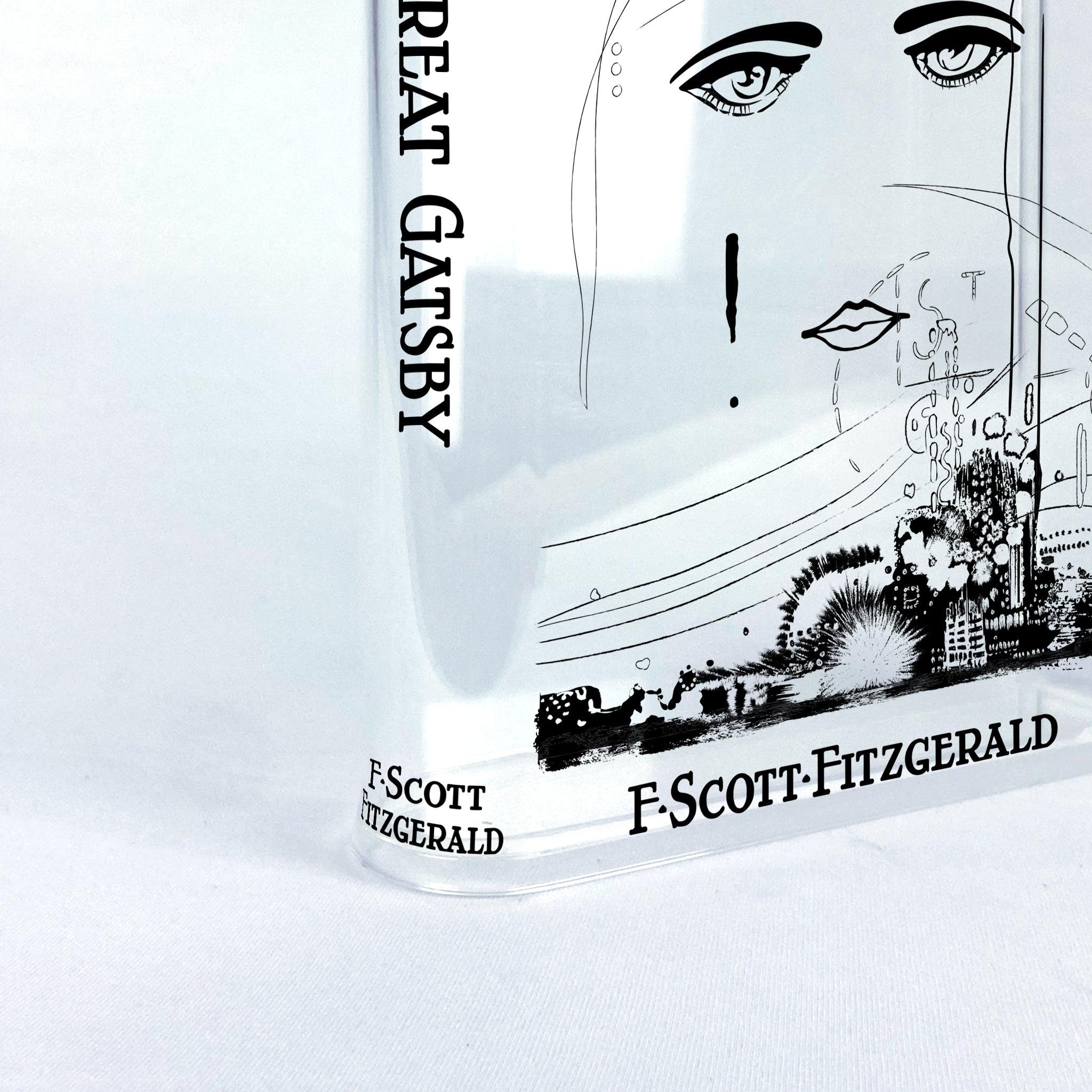 The Great Gatsby Acrylic Book Vase - Black