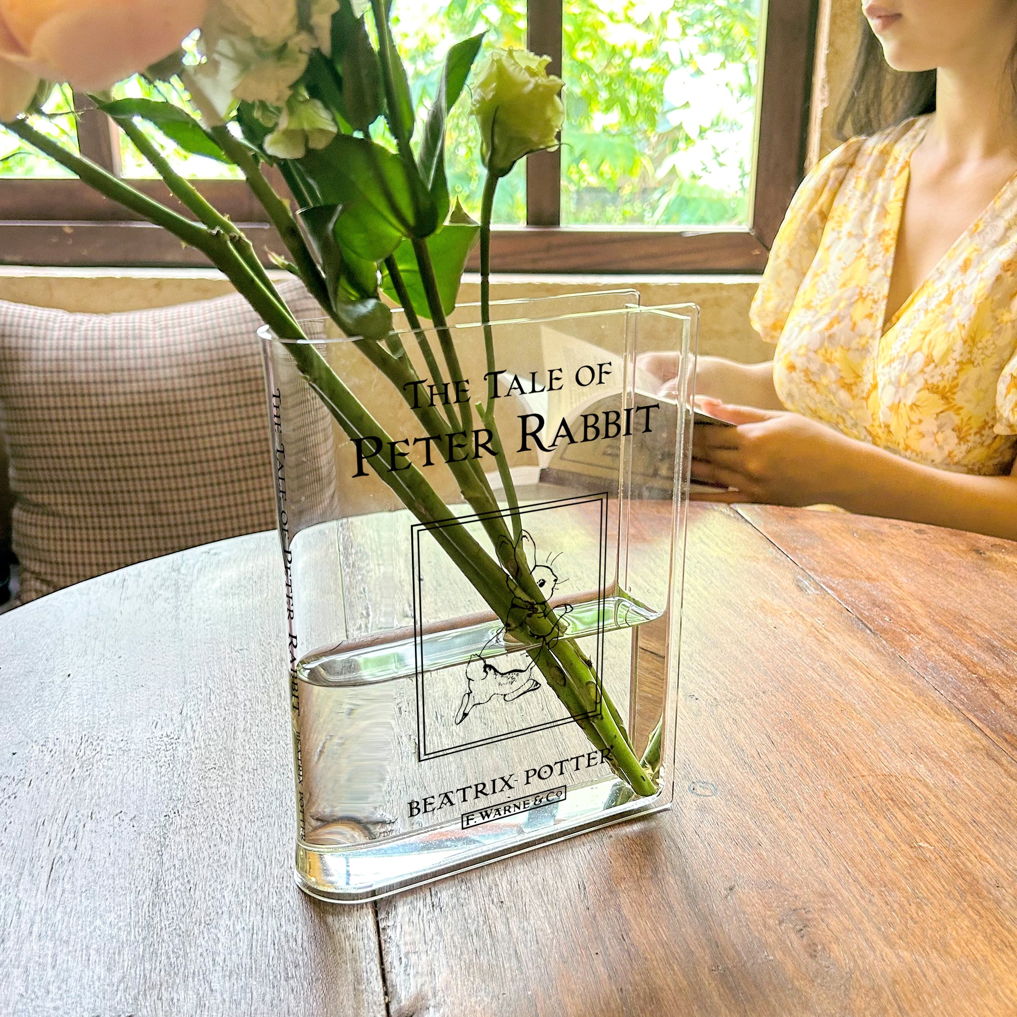 The Tale of Peter Rabbit Acrylic Book Vase