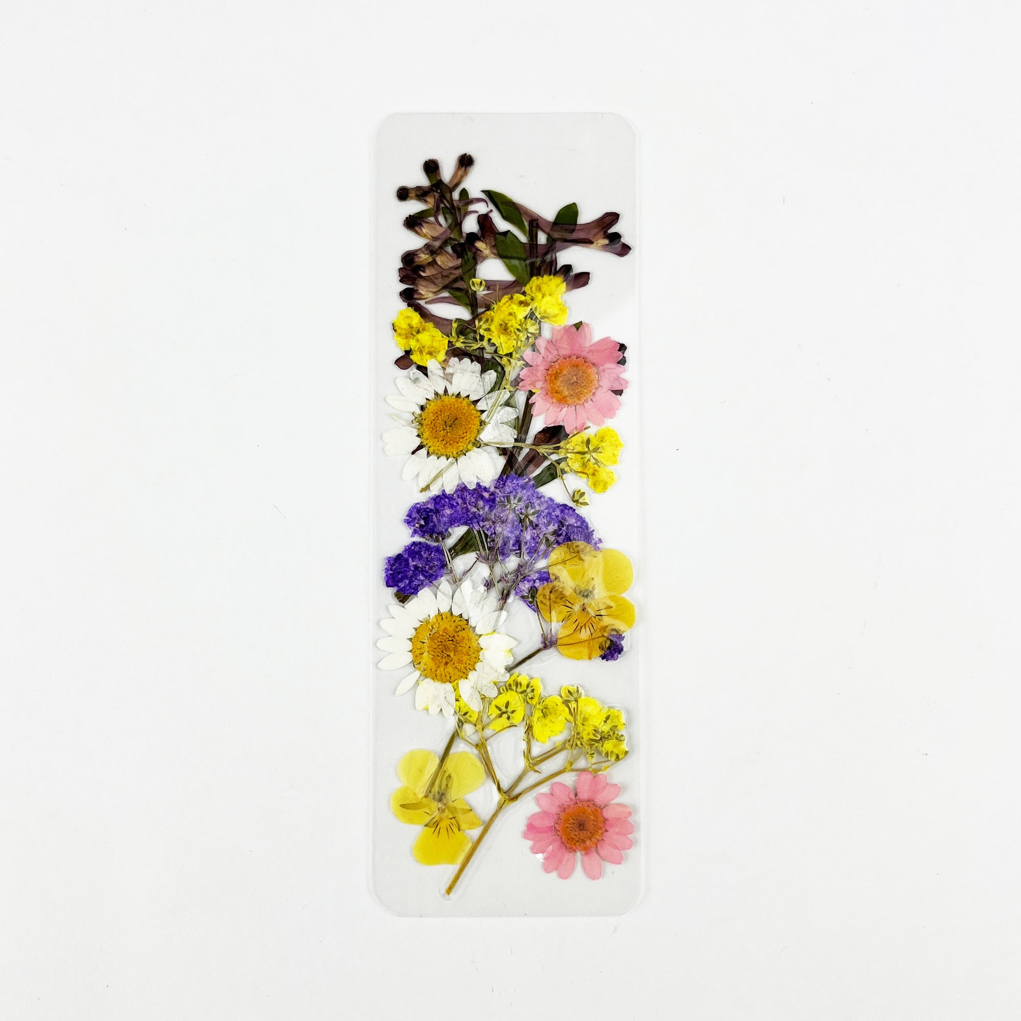 Floral Symphony Pressed Flower Bookmark