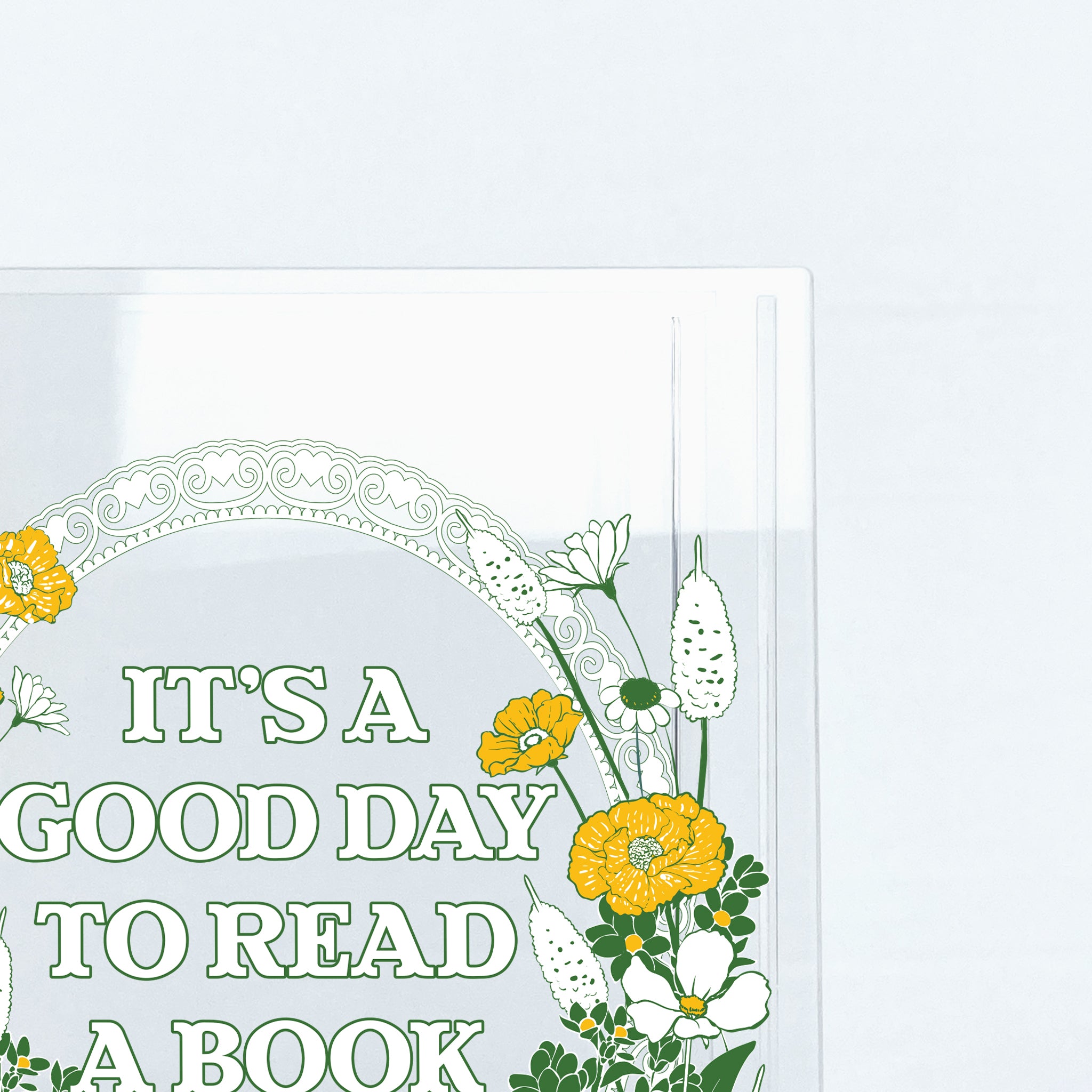 Good Day To Read A Book Acrylic Book Vase - II