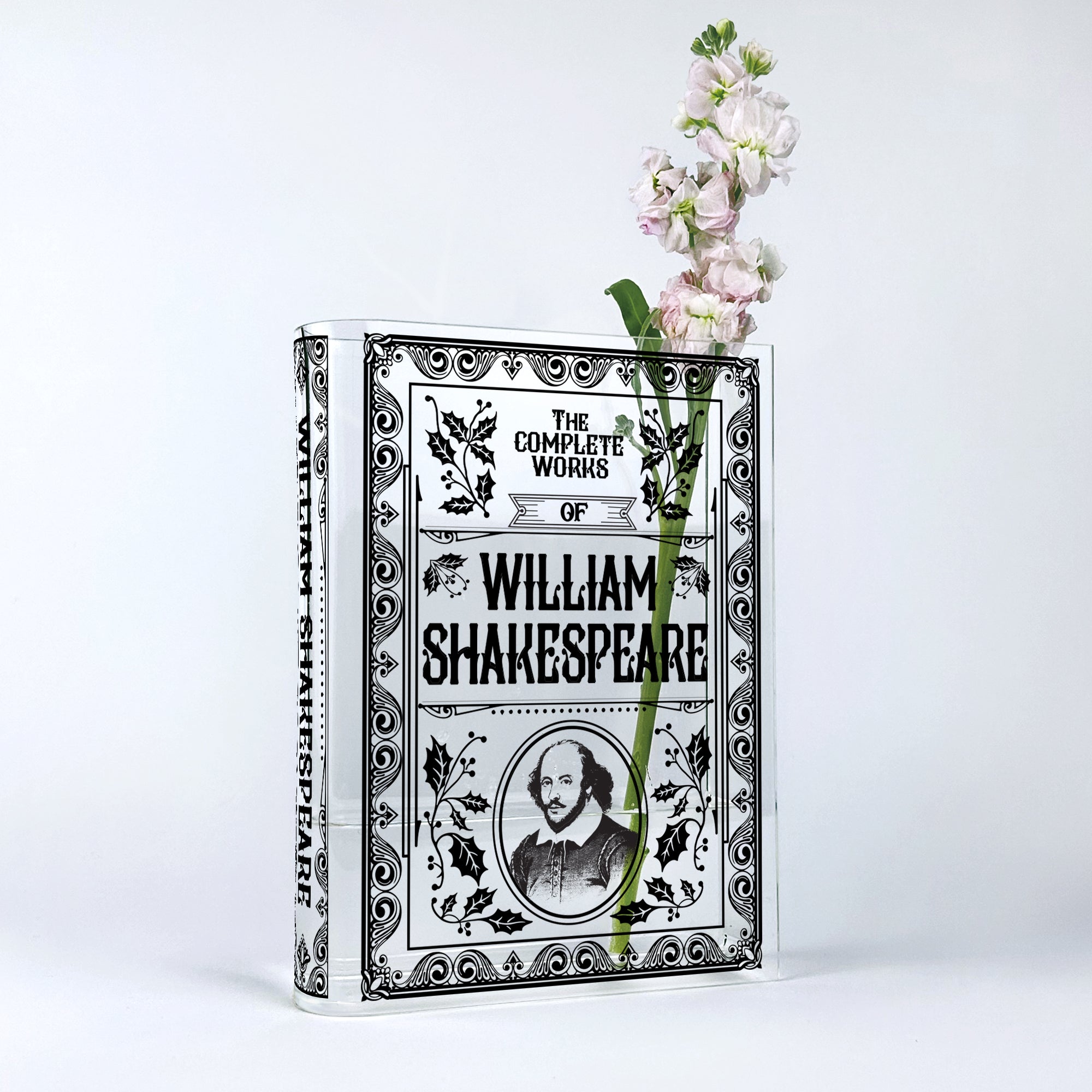 William Shakespeare Acrylic Book Vase