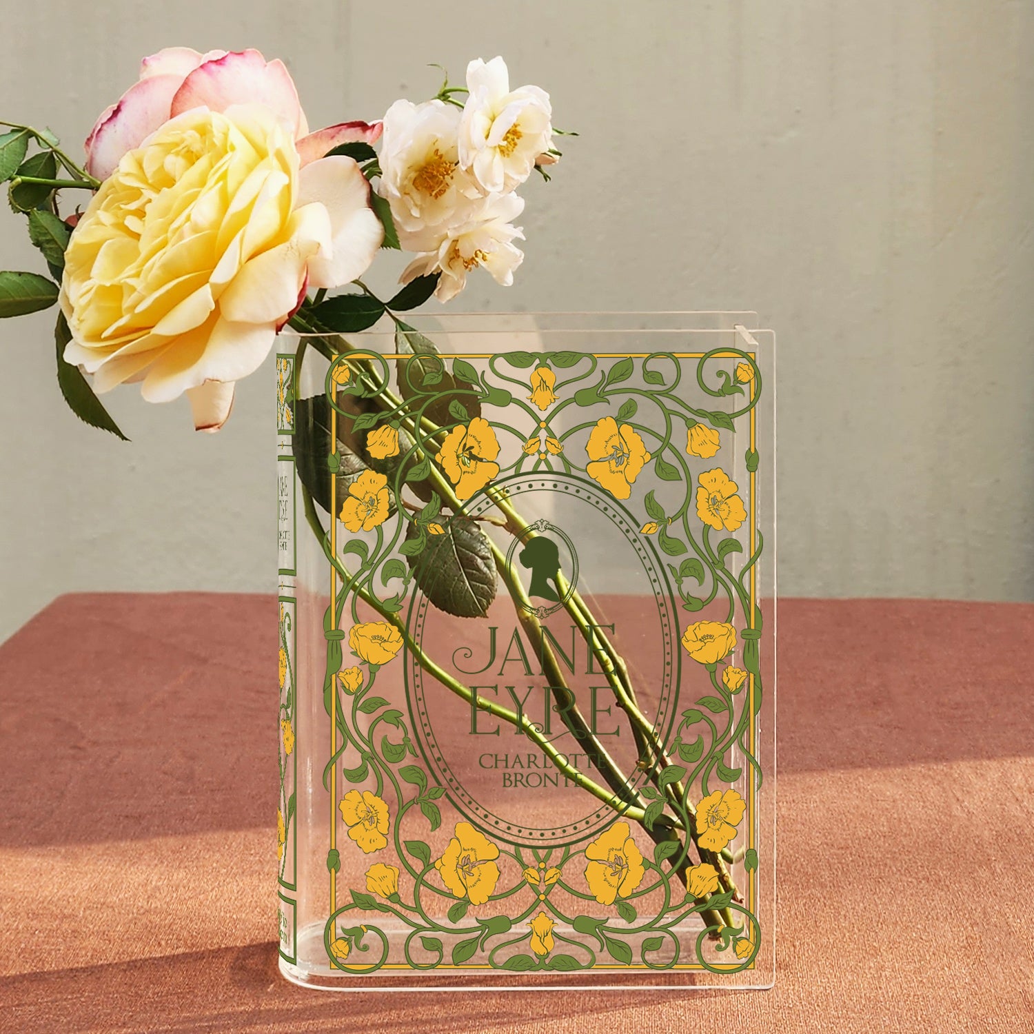 Jane Eyre Acrylic Book Vase - Colorful