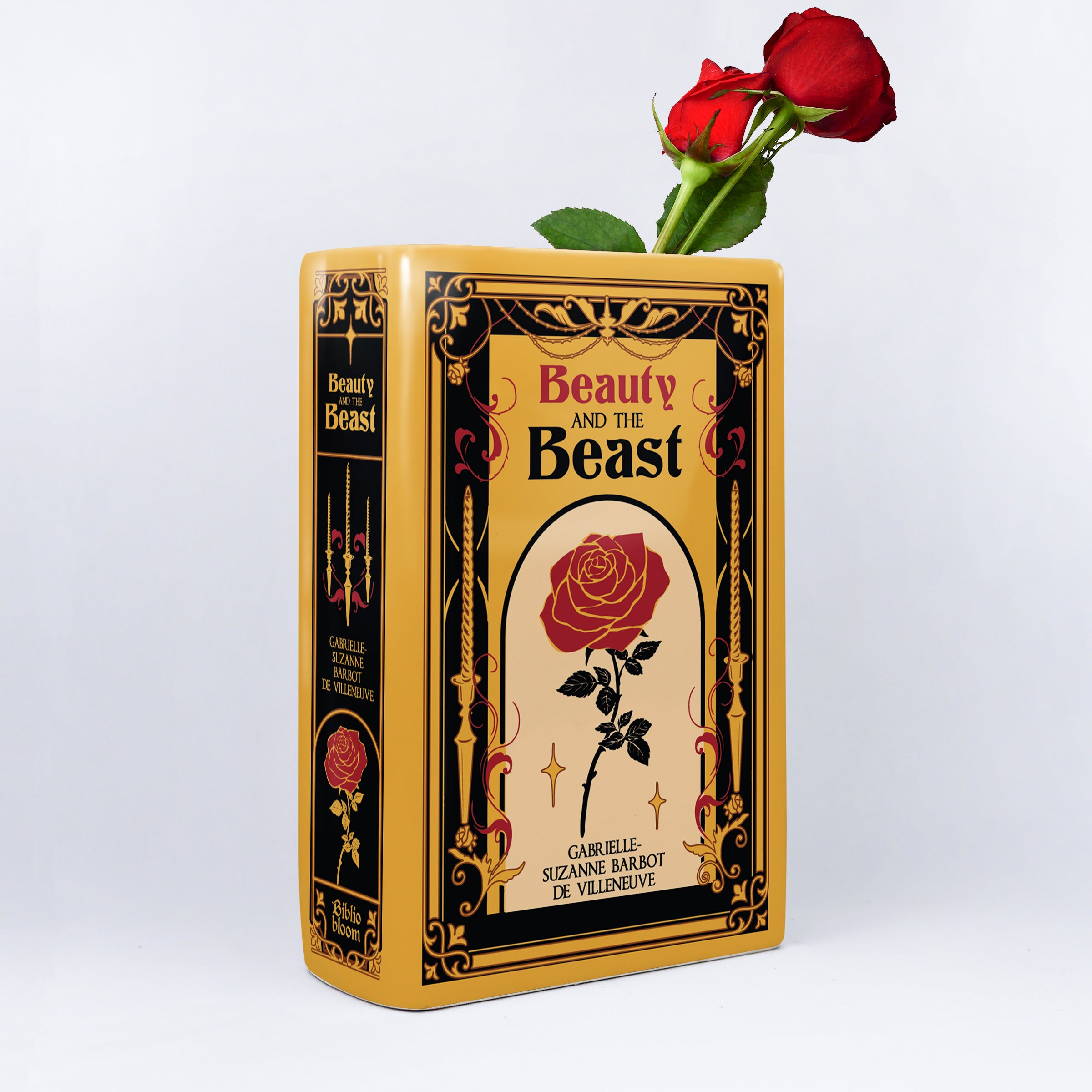Beauty and the Beast Ceramic Book Vase - Large