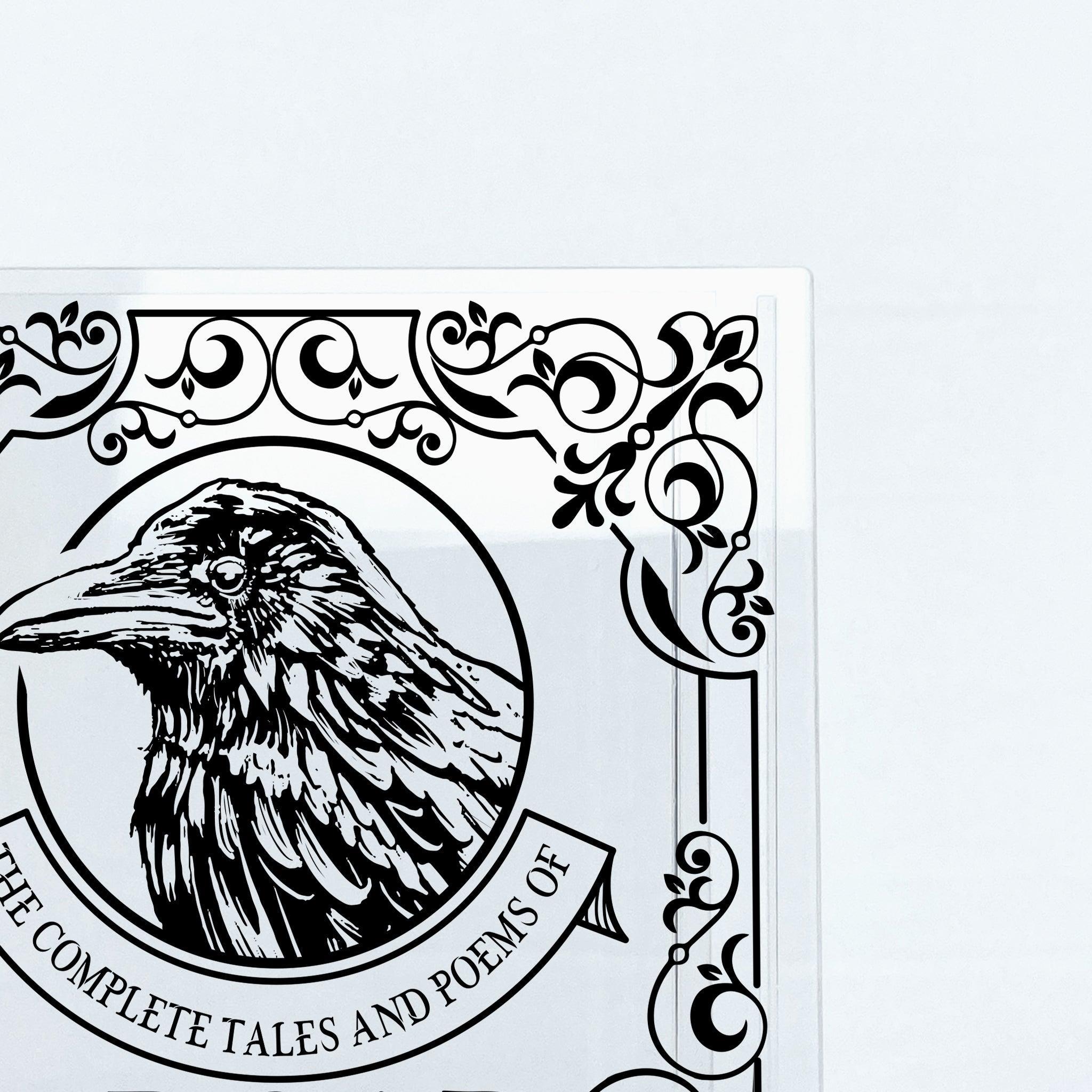 Edgar Allan Poe Acrylic Book Vase