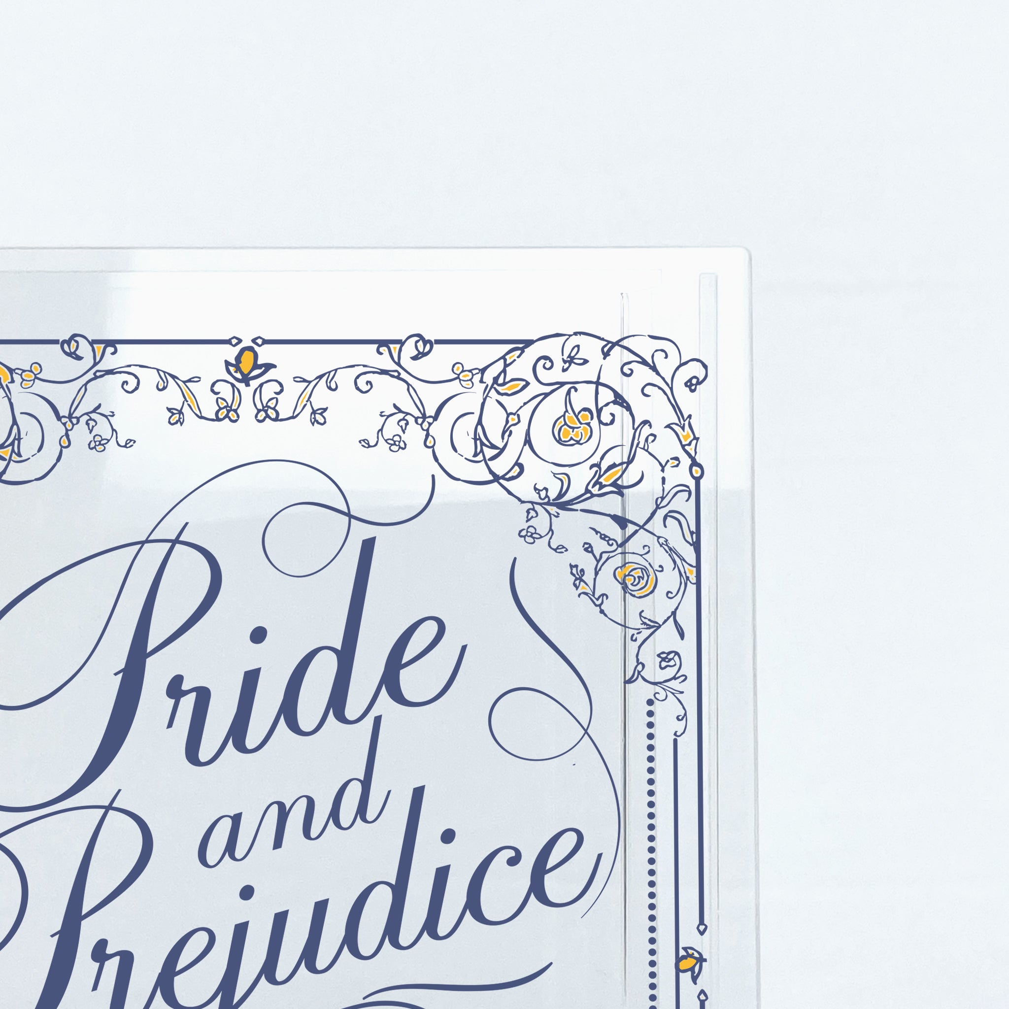 Pride and Prejudice Acrylic Book Vase - II - Colorful