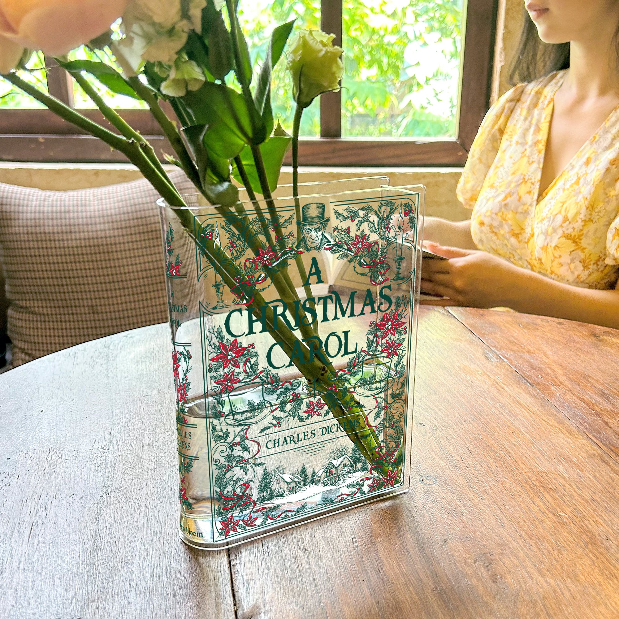 A Christmas Carol Acrylic Book Vase
