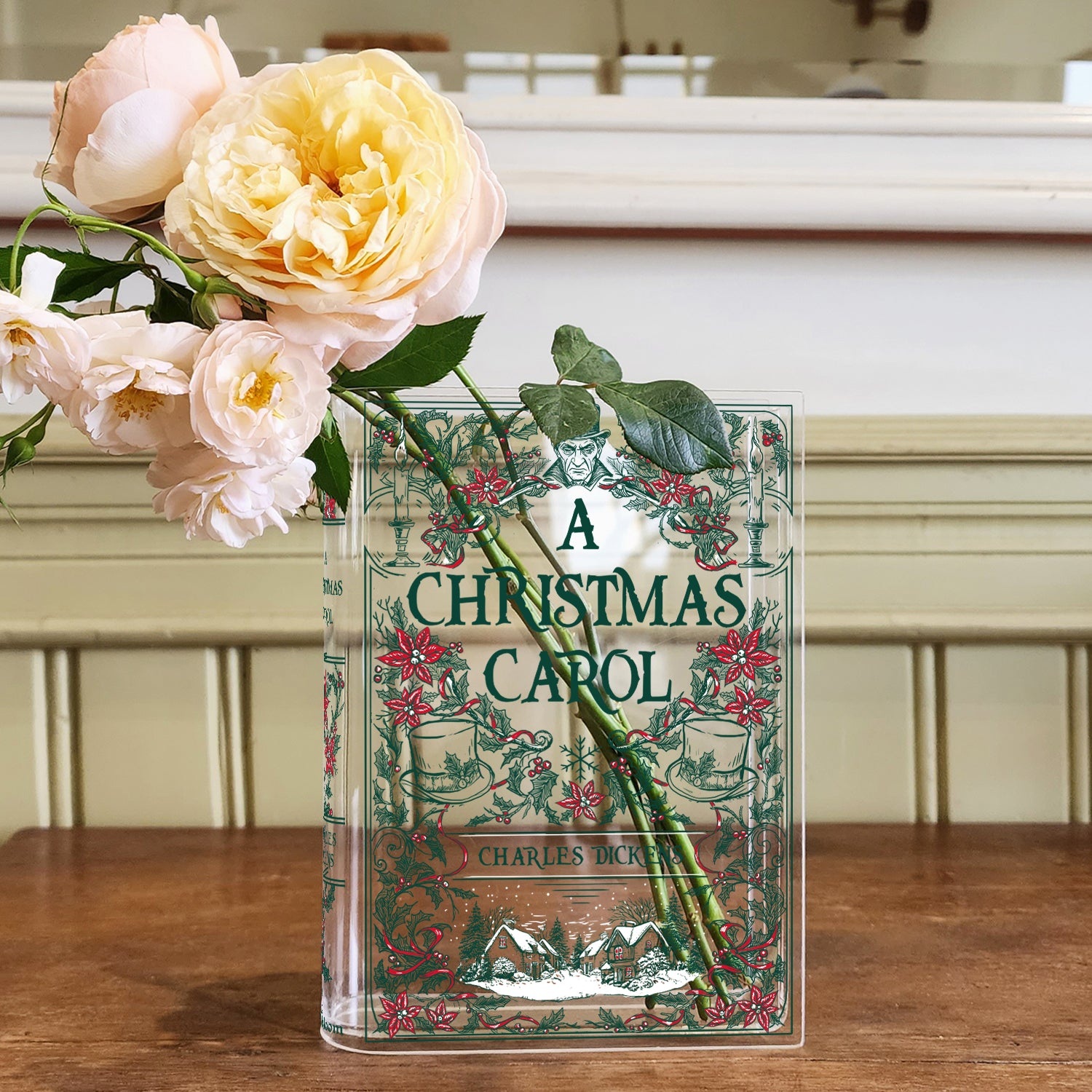 A Christmas Carol Acrylic Book Vase
