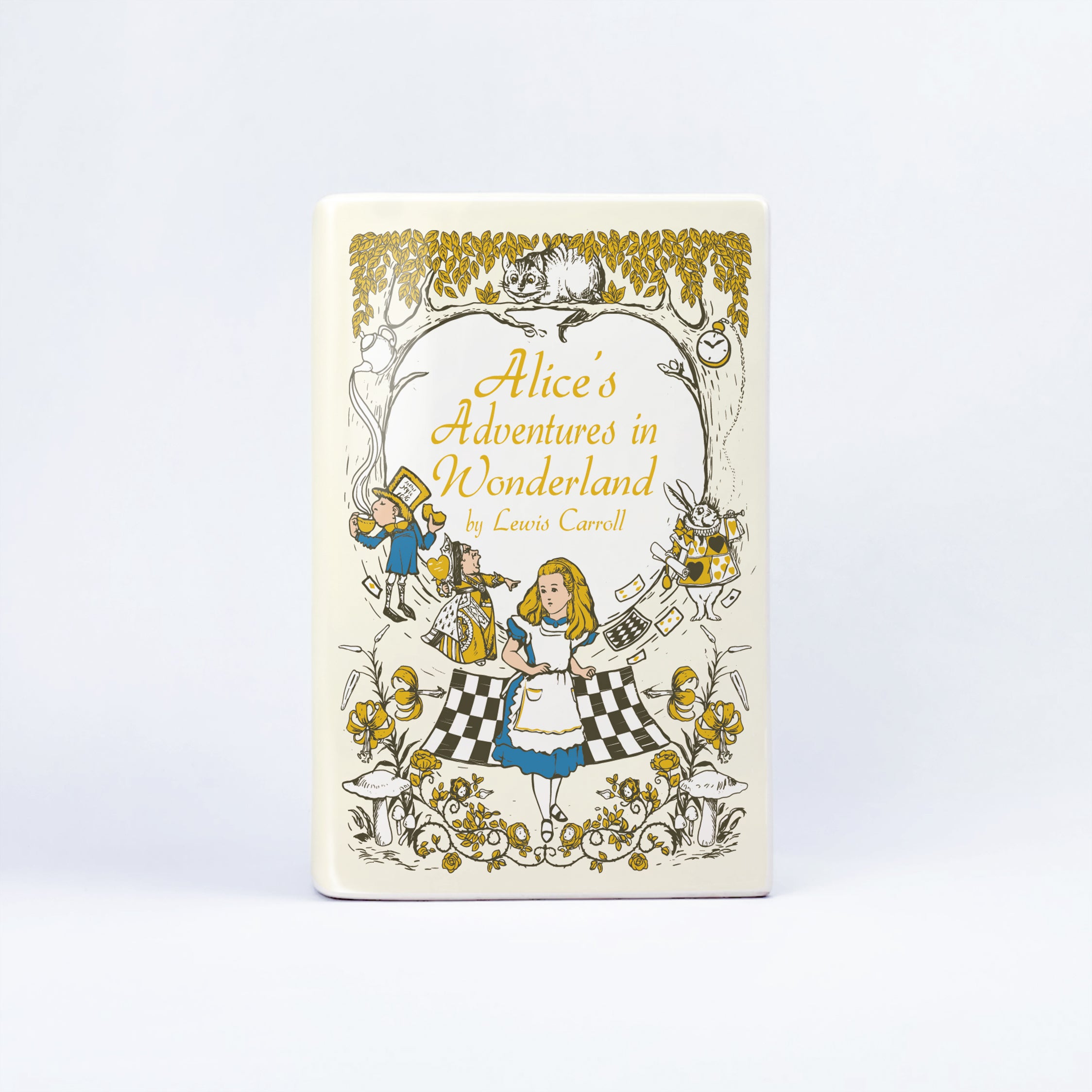 Alice in Wonderland Ceramic Book Vase II - Large