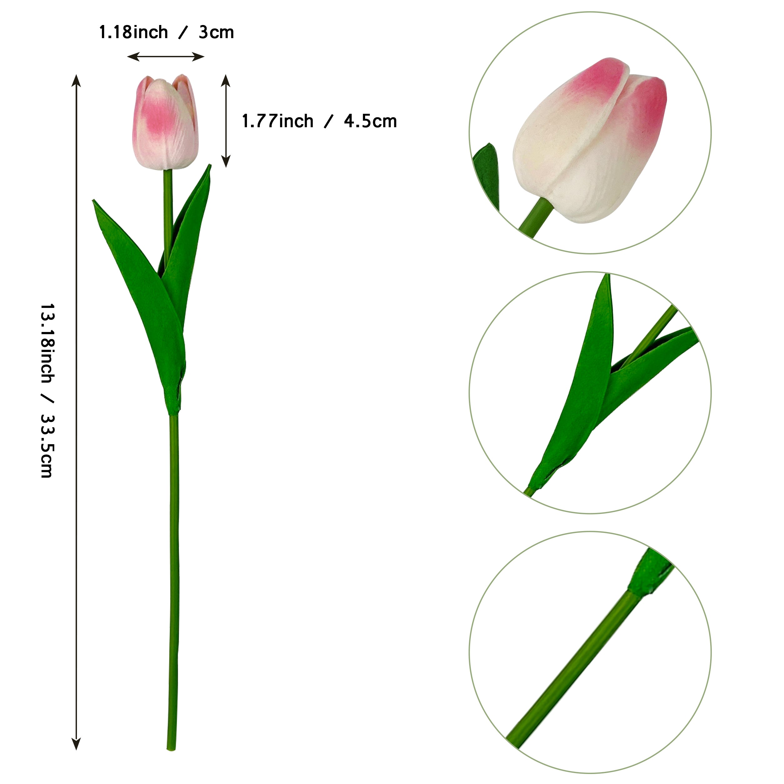 10PCS Artificial Tulips