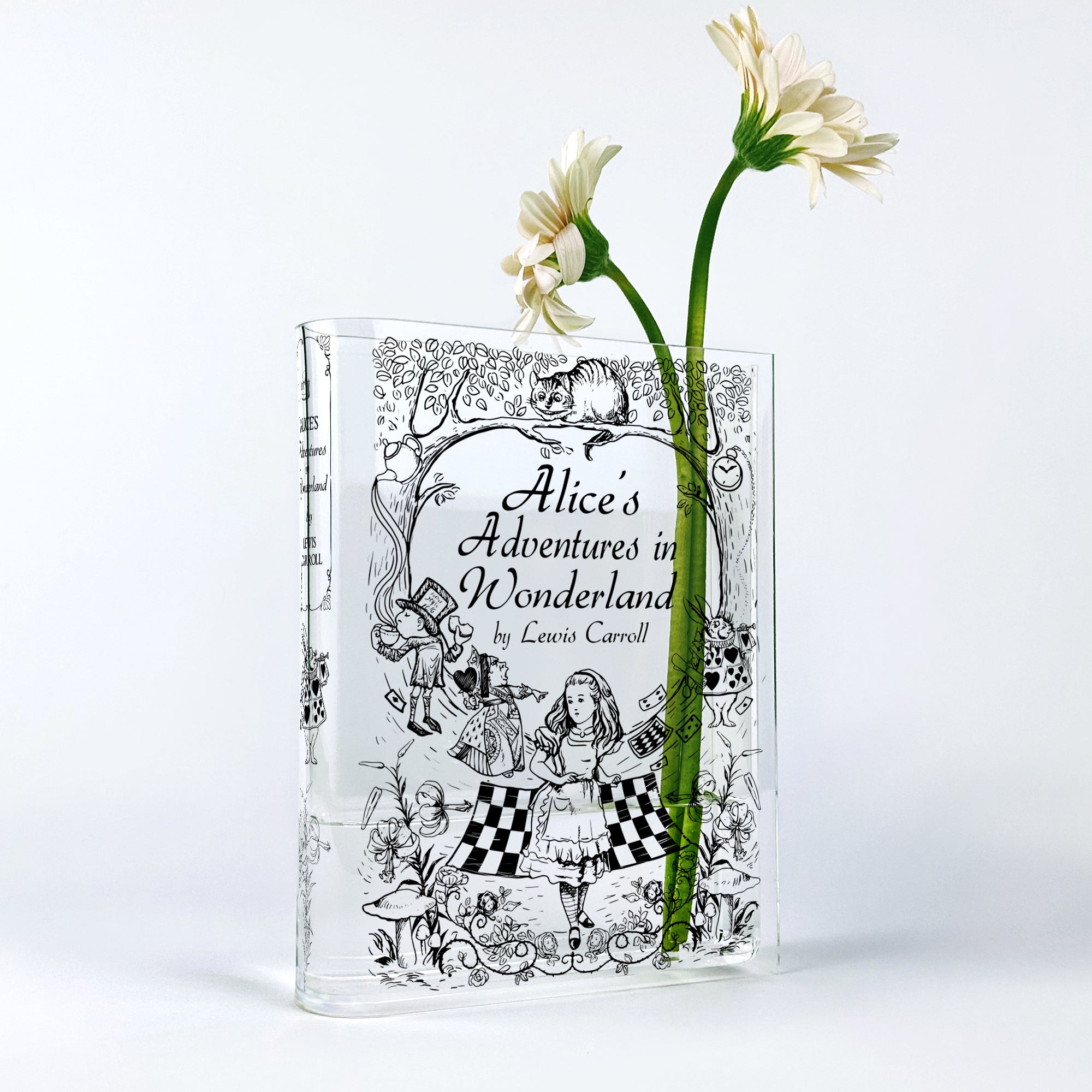 Alice in Wonderland Acrylic Book Vase - II