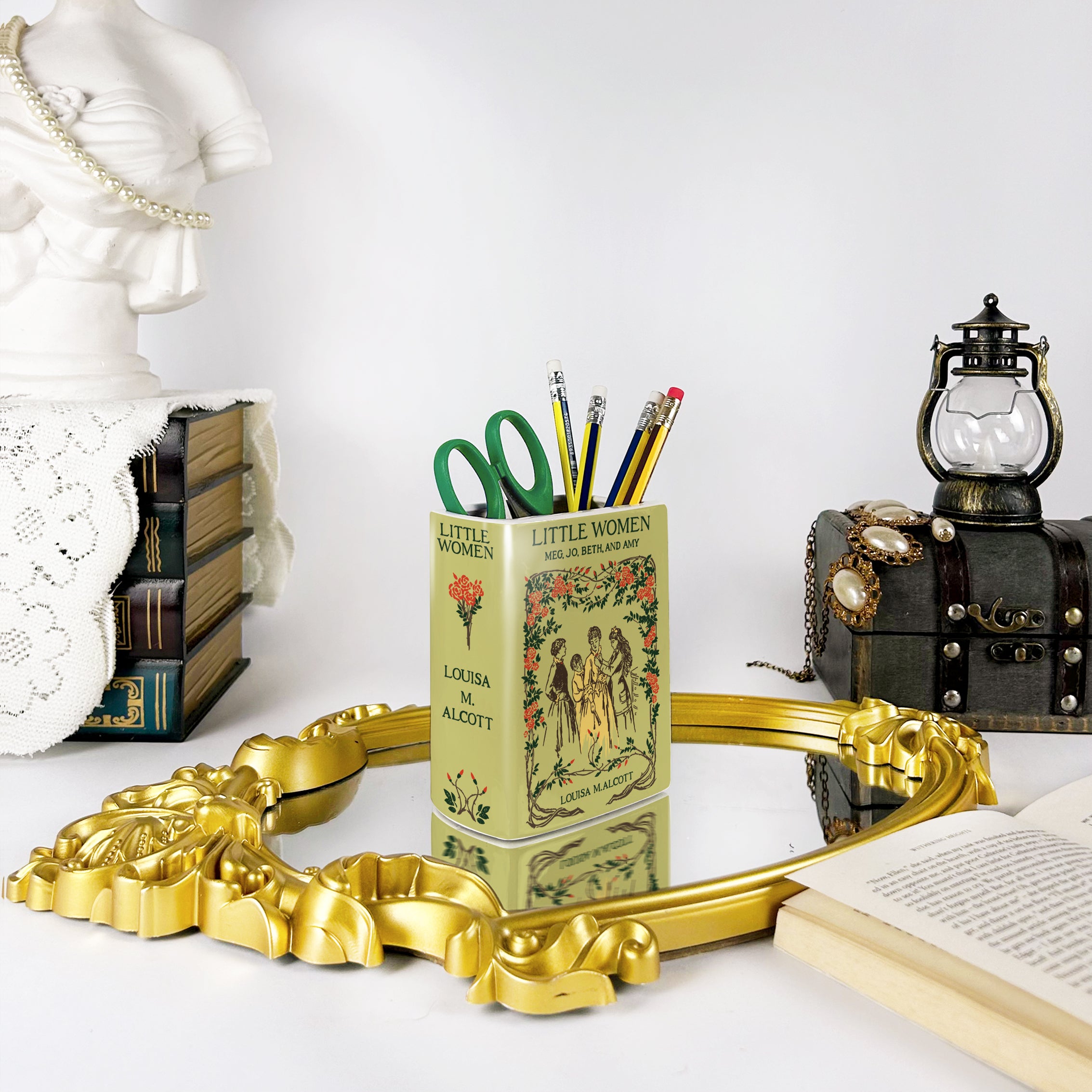 Little Women Ceramic Book Vase - Small