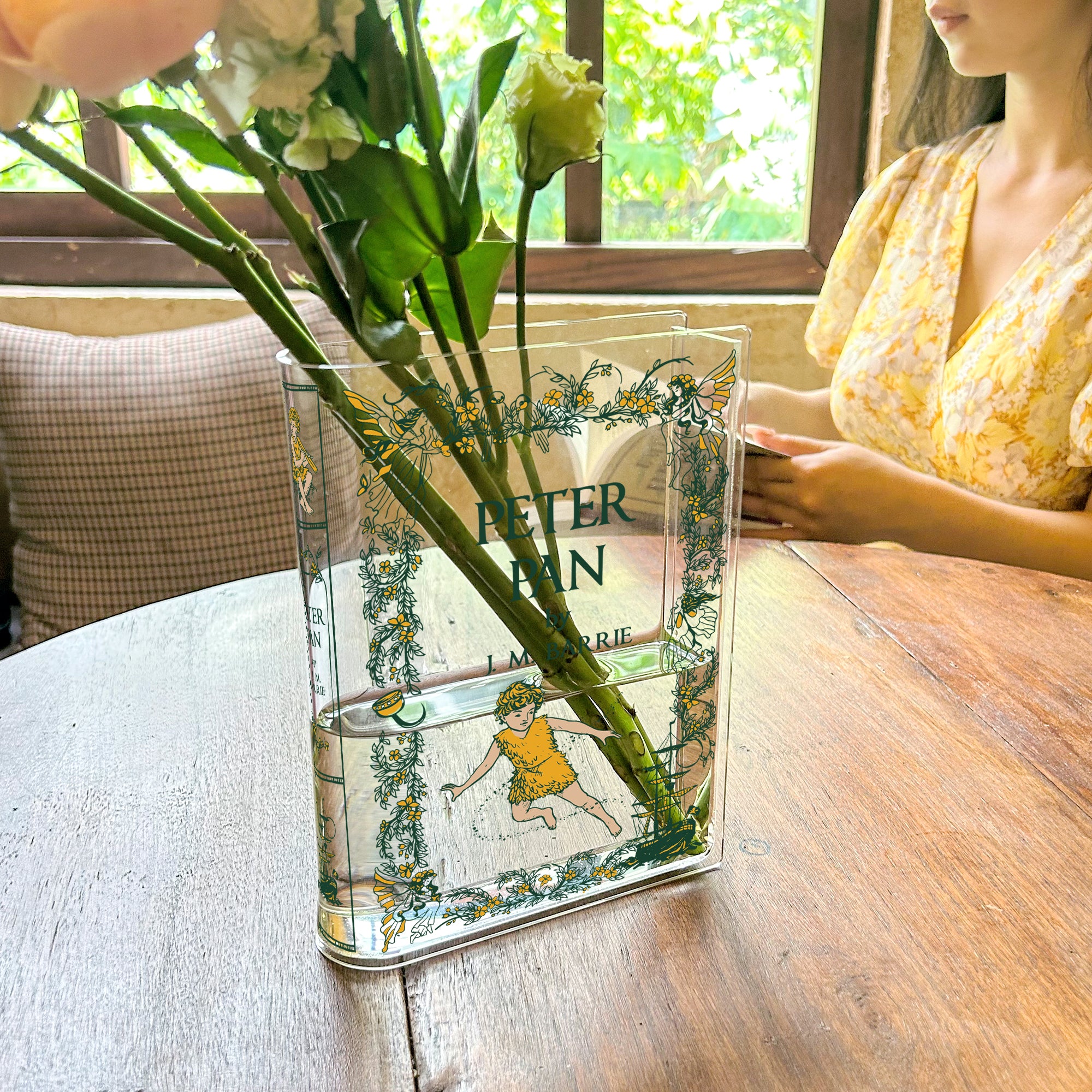 Peter Pan Acrylic Book Vase