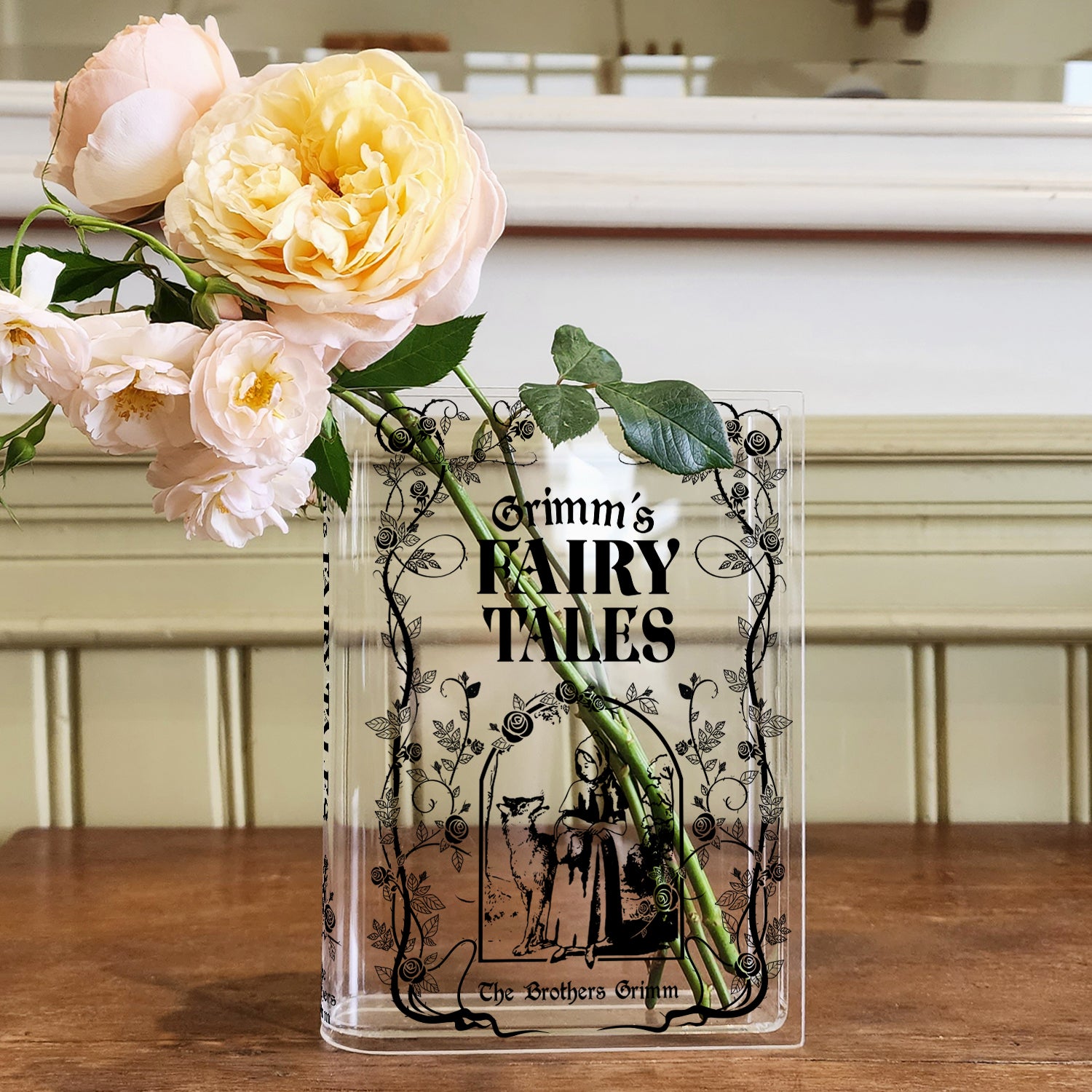 Grimms' Fairy Tales Acrylic Book Vase
