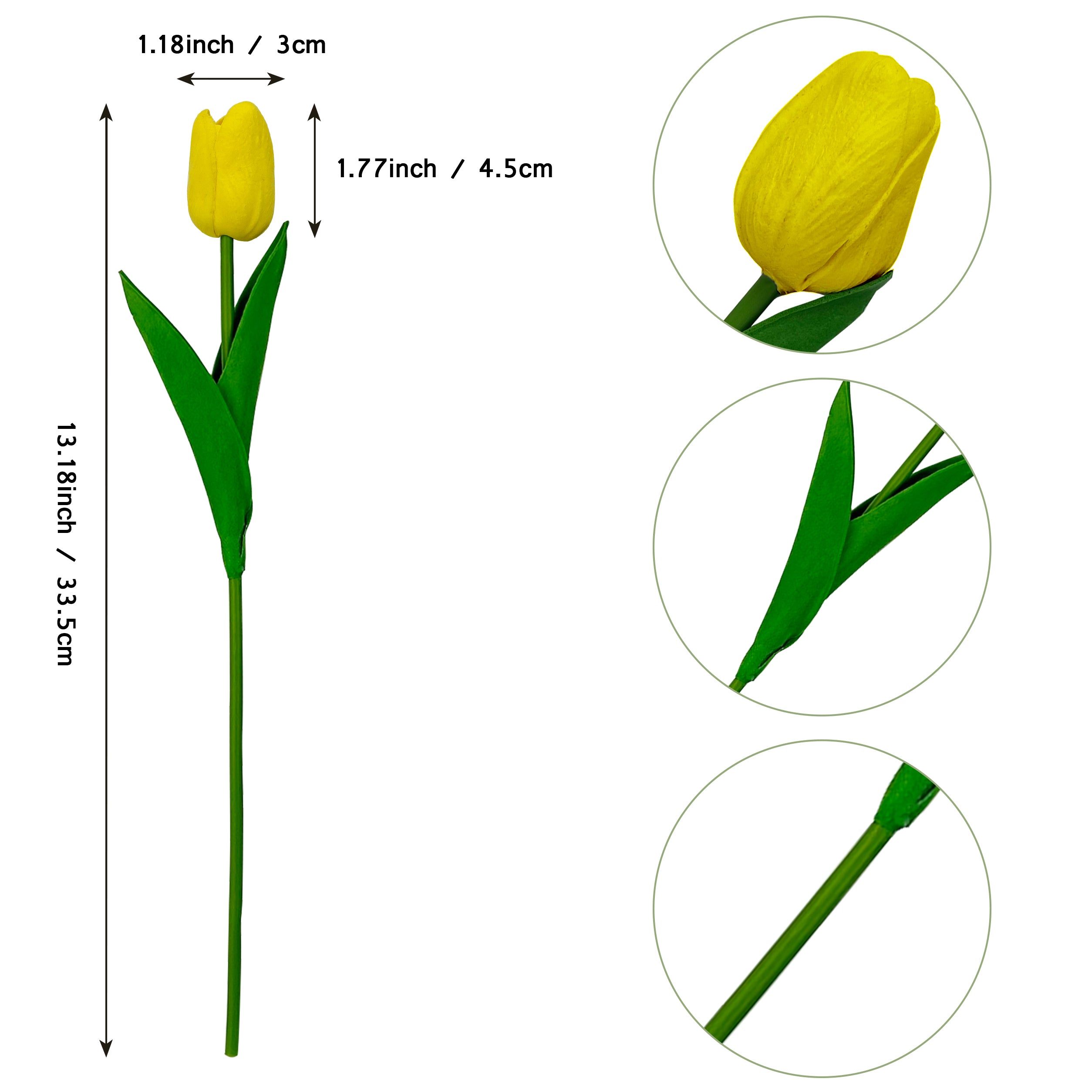 10PCS Artificial Tulips