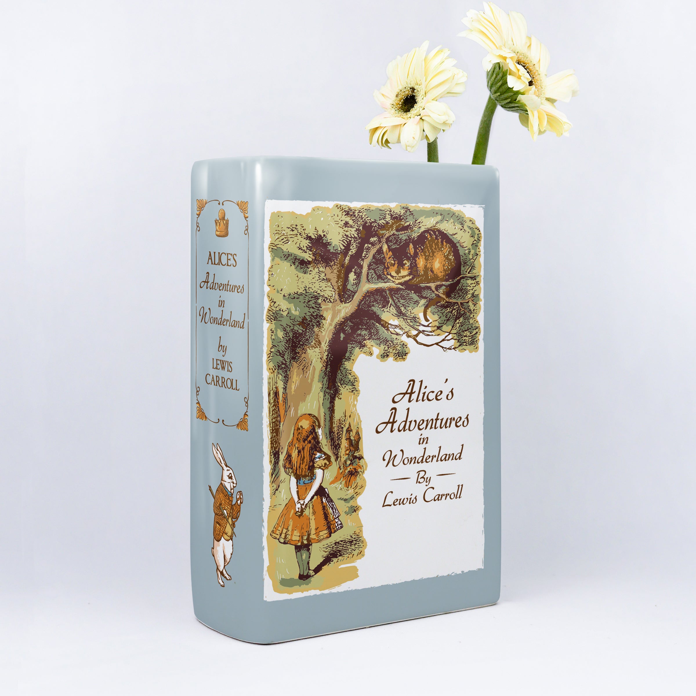 Alice in Wonderland Ceramic Book Vase - Large